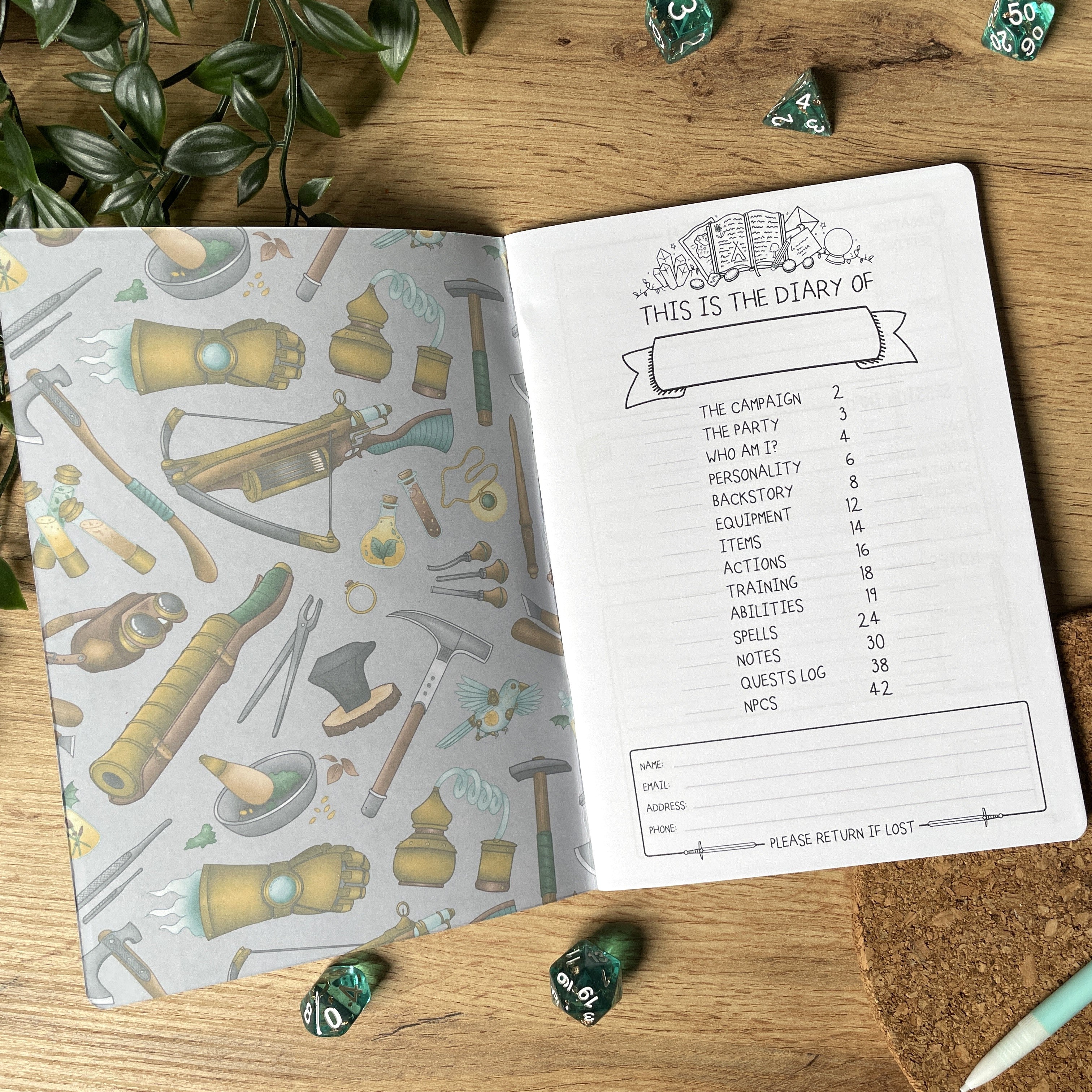 Artificer's Workshop A5 Character Book