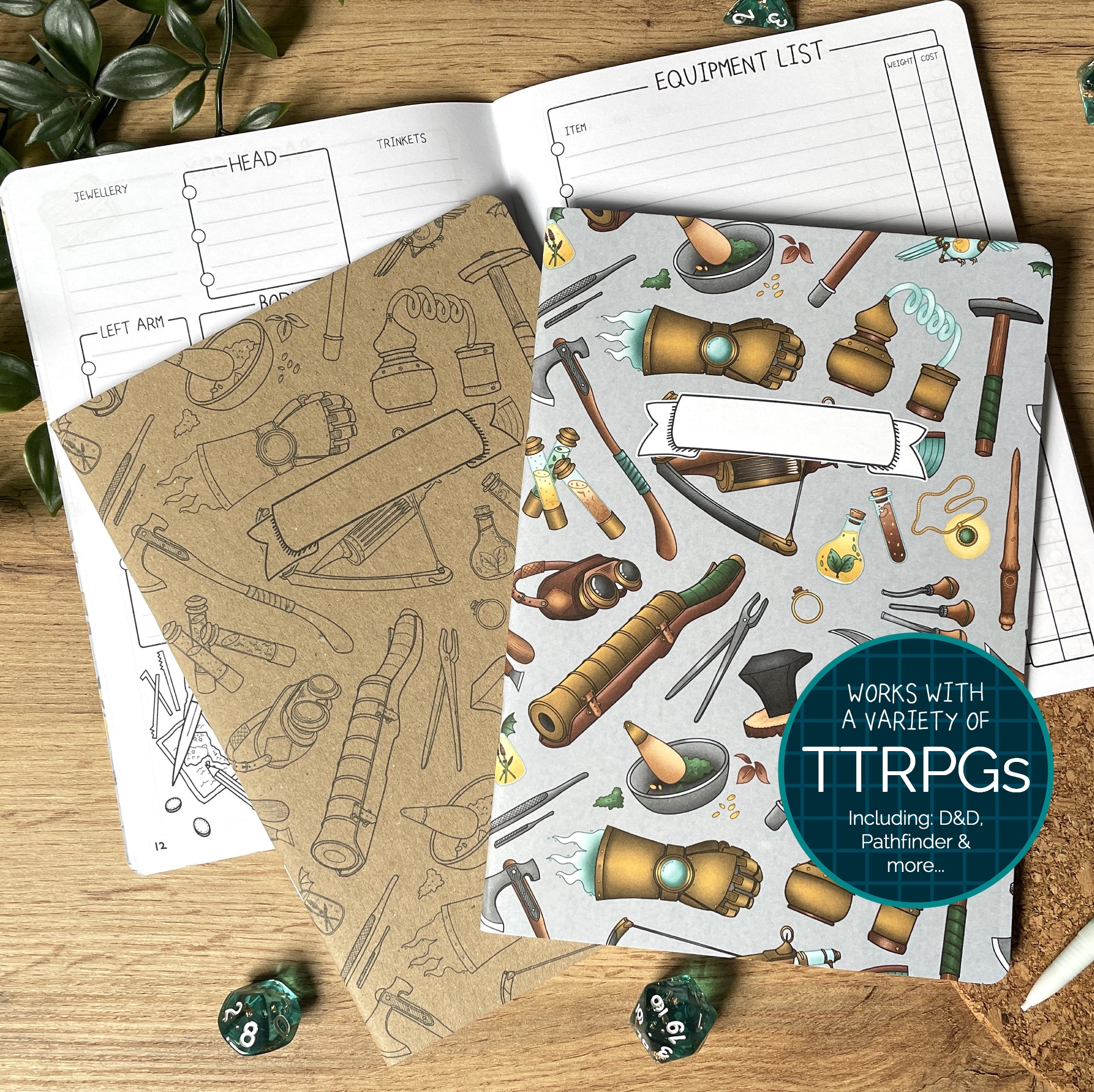 Artificer's Workshop A5 Character Book