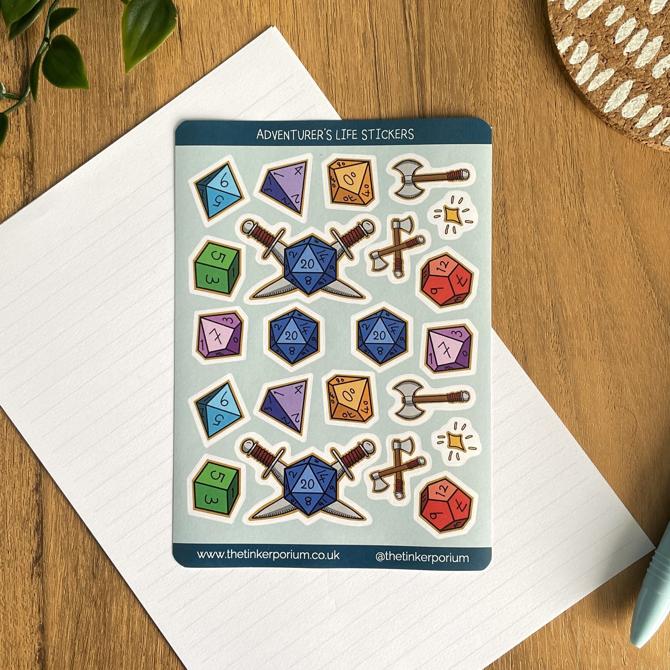 Adventurer's Life A6 Sticker set