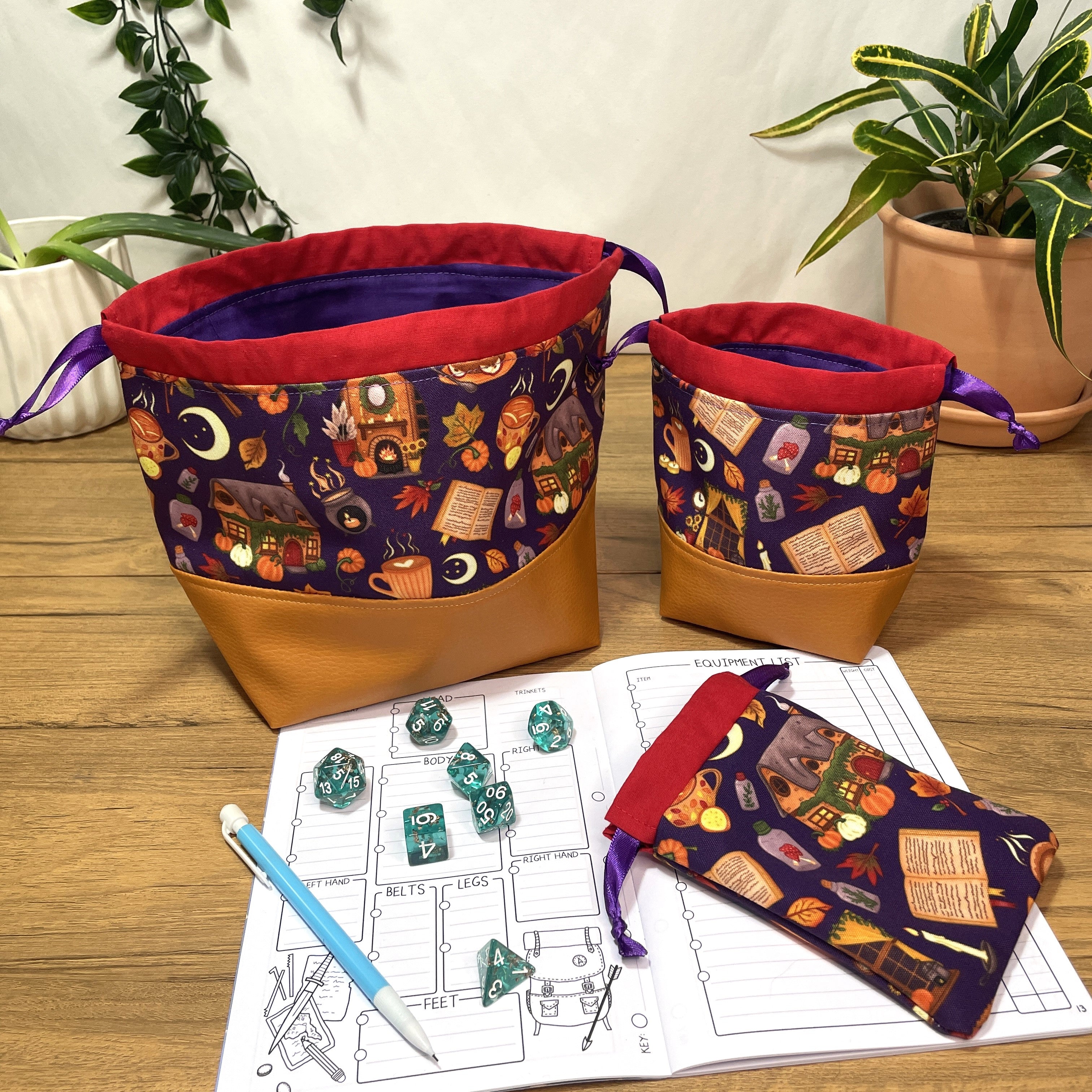 Autumn Cosiness Dice Bags