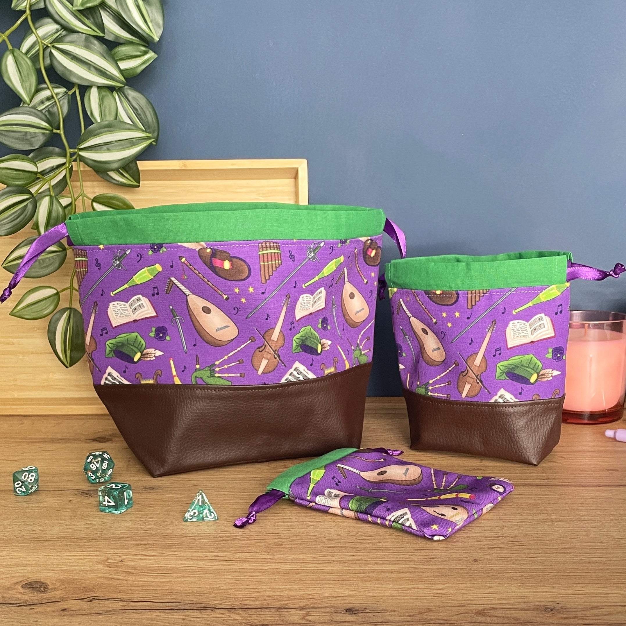 Bardic Musings Dice Bags