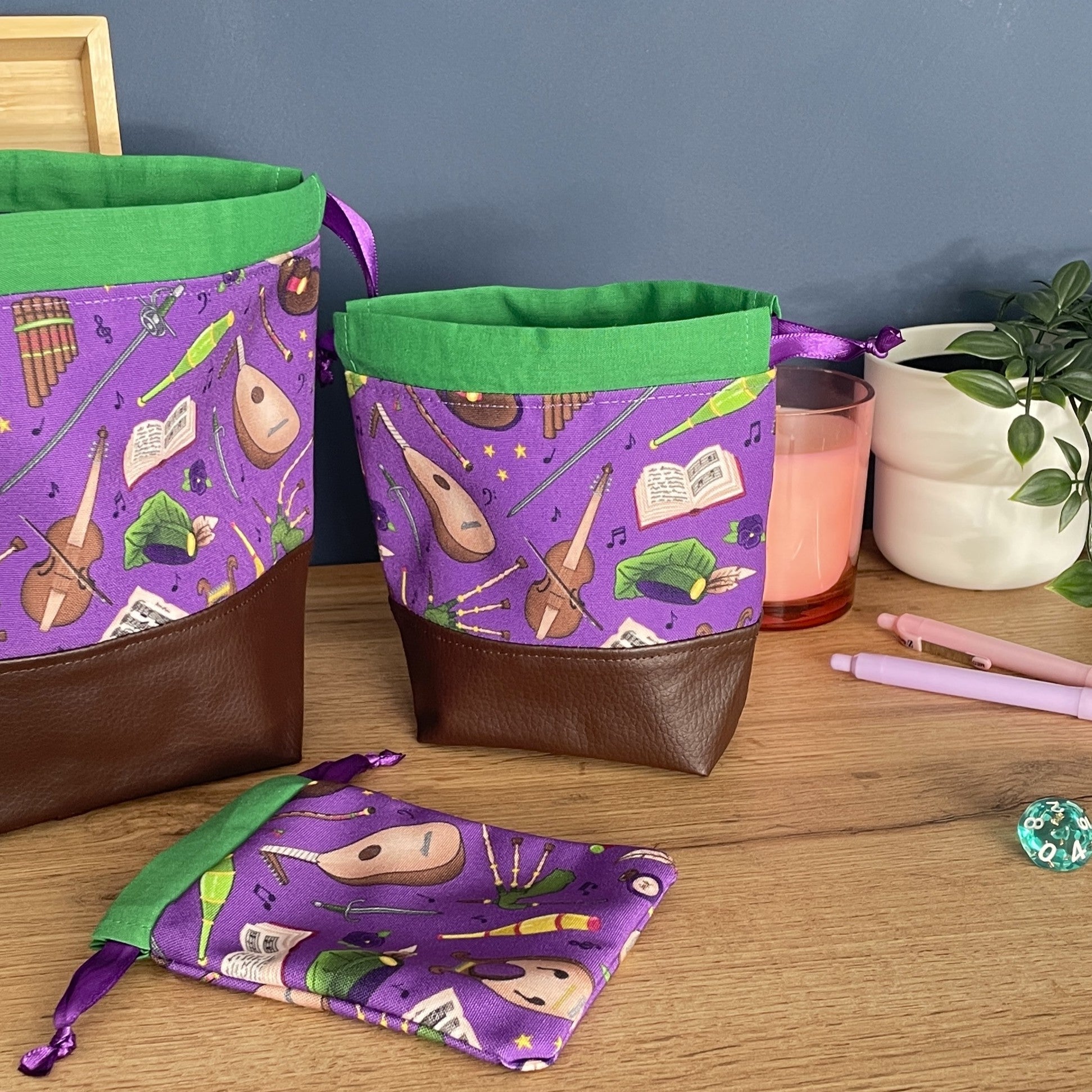 Bardic Musings Dice Bags