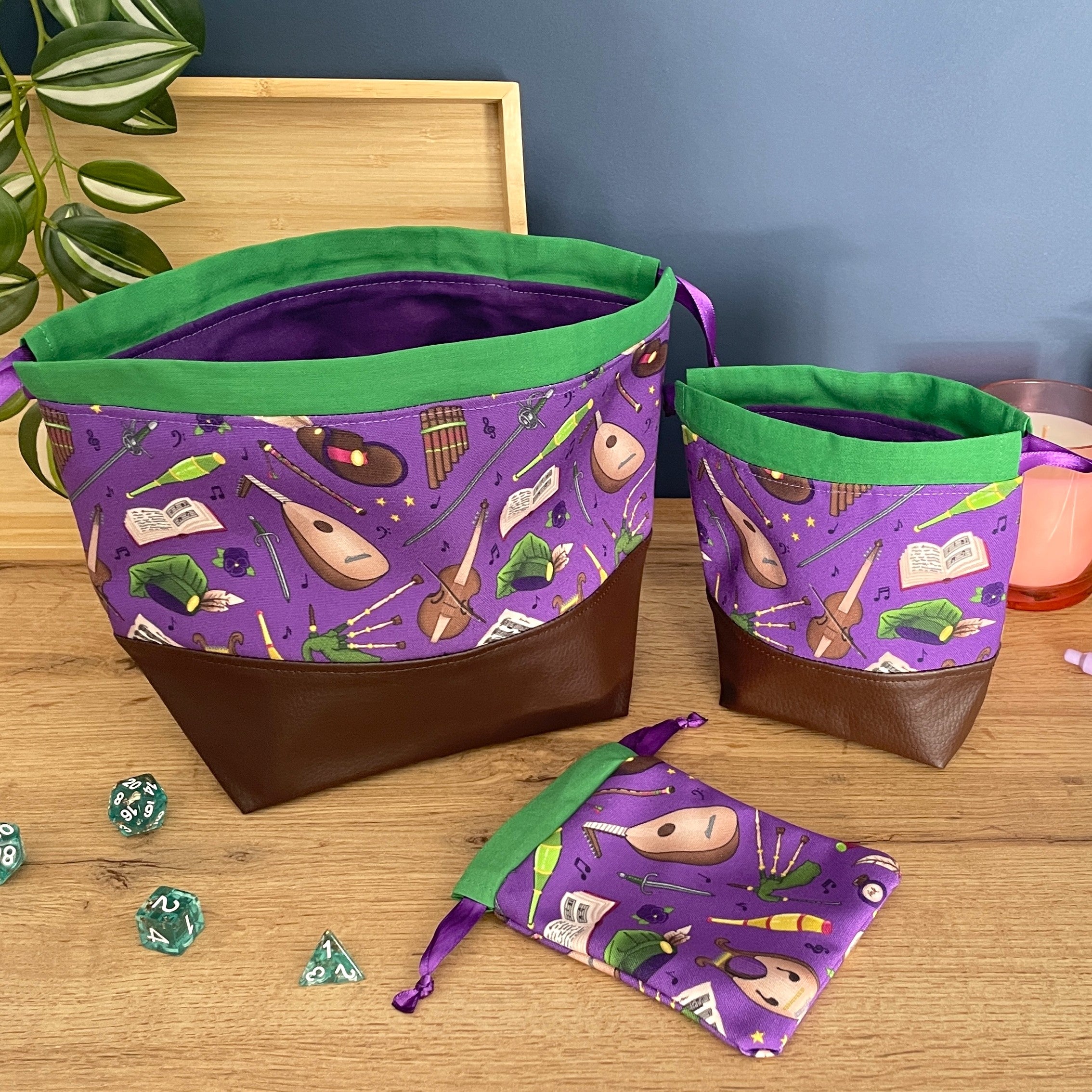 Bardic Musings Dice Bags