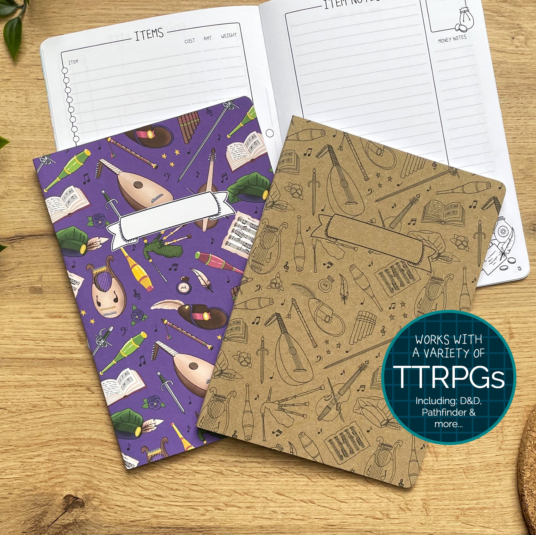 Bardic Musings A5 Character Book