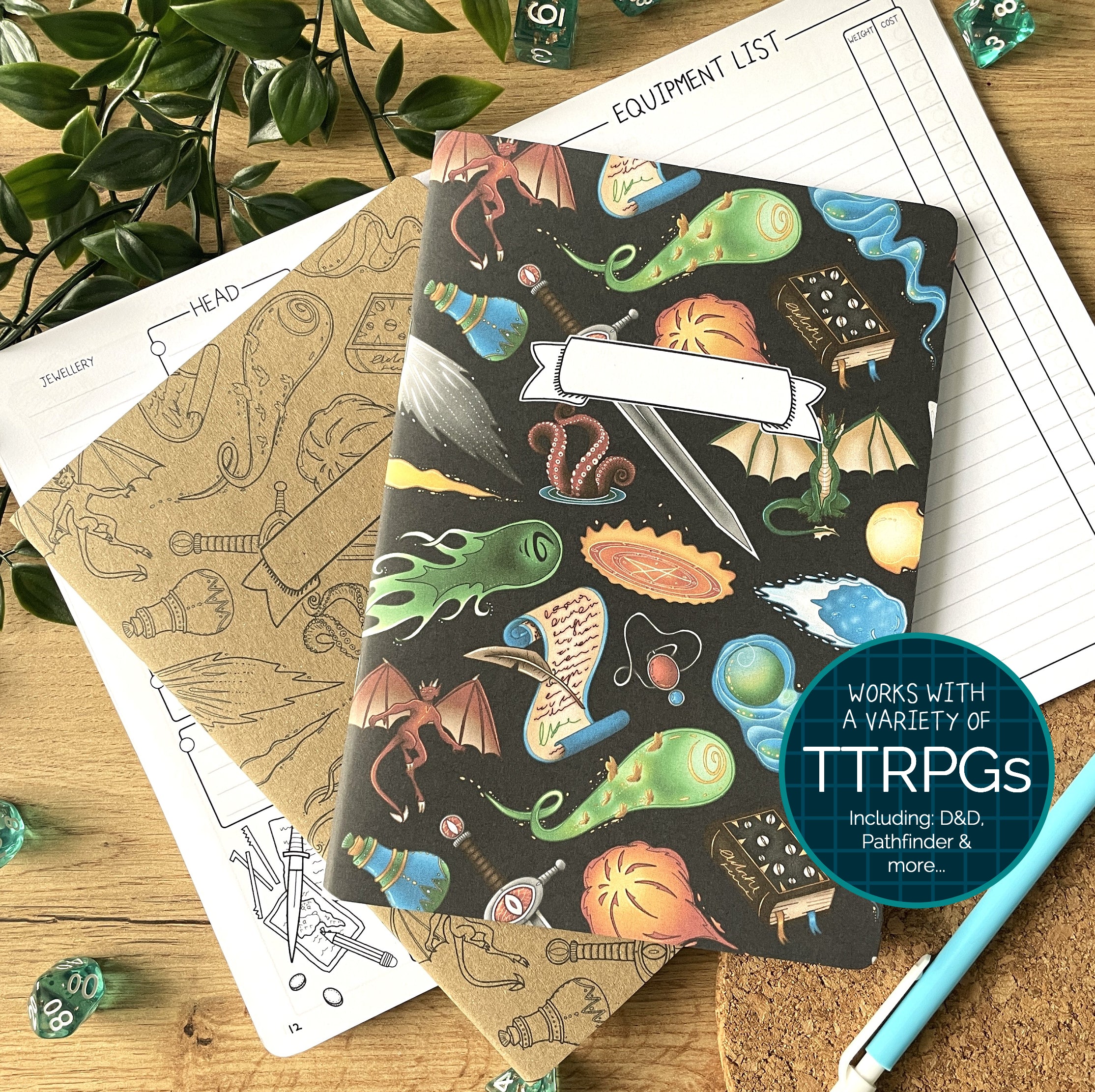 Warlock's Pact A5 Character Book