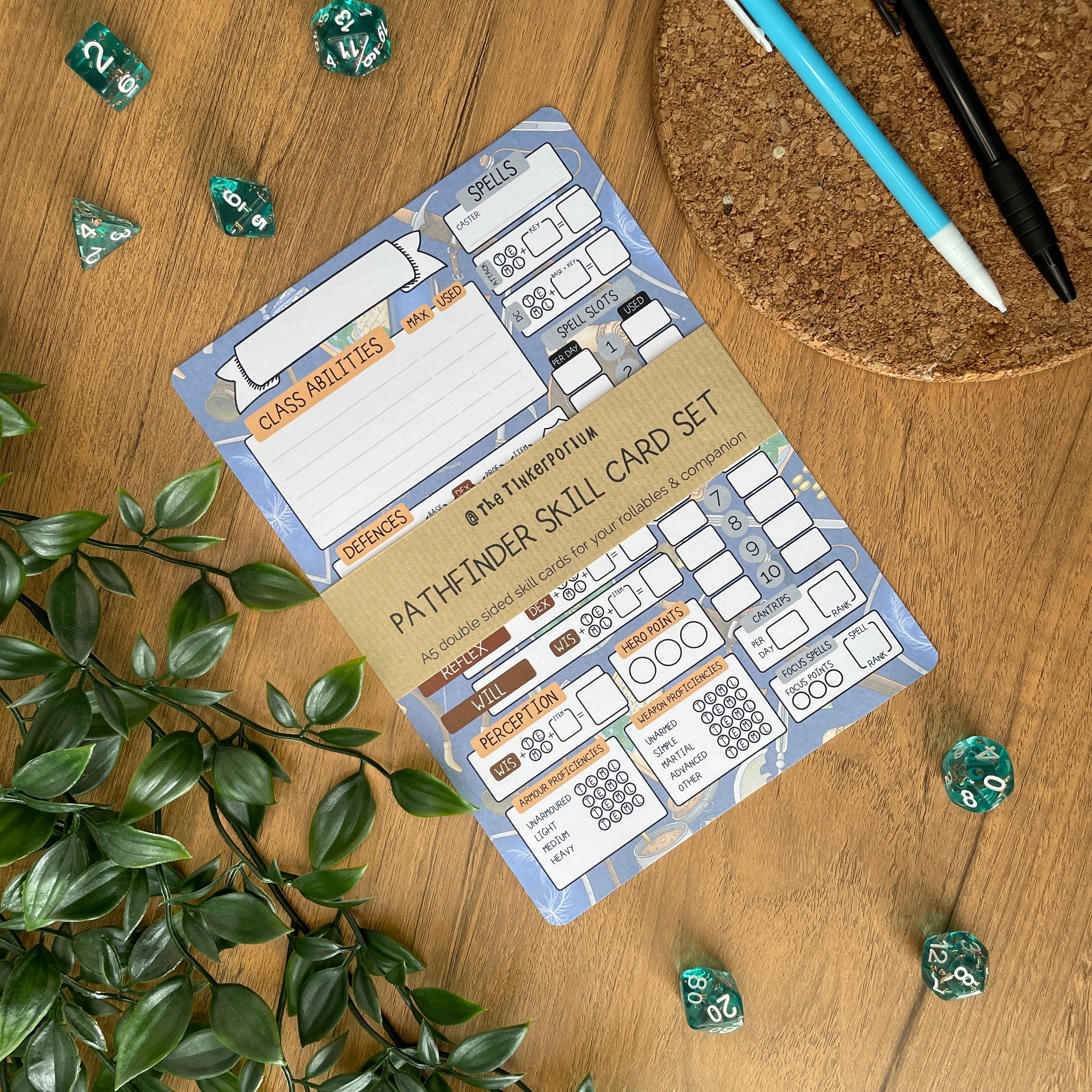 Fighter's Arsenal A5 Pathfinder Skill Card set