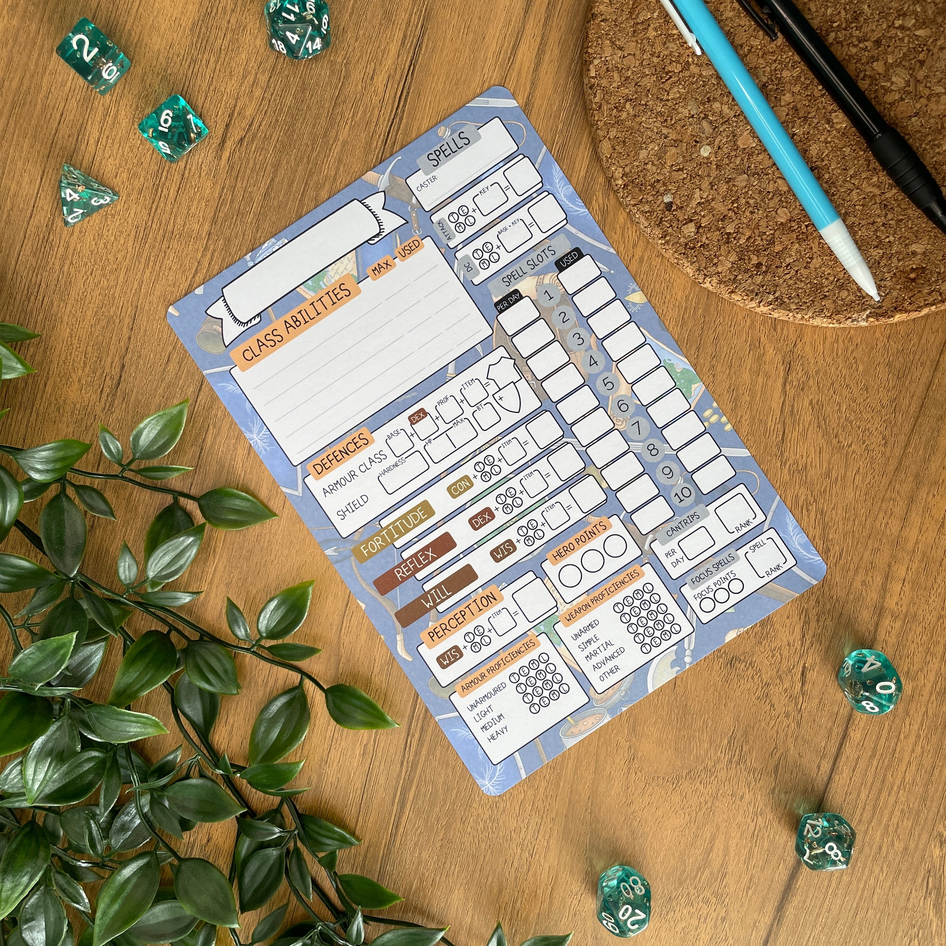 Fighter's Arsenal A5 Pathfinder Skill Card set