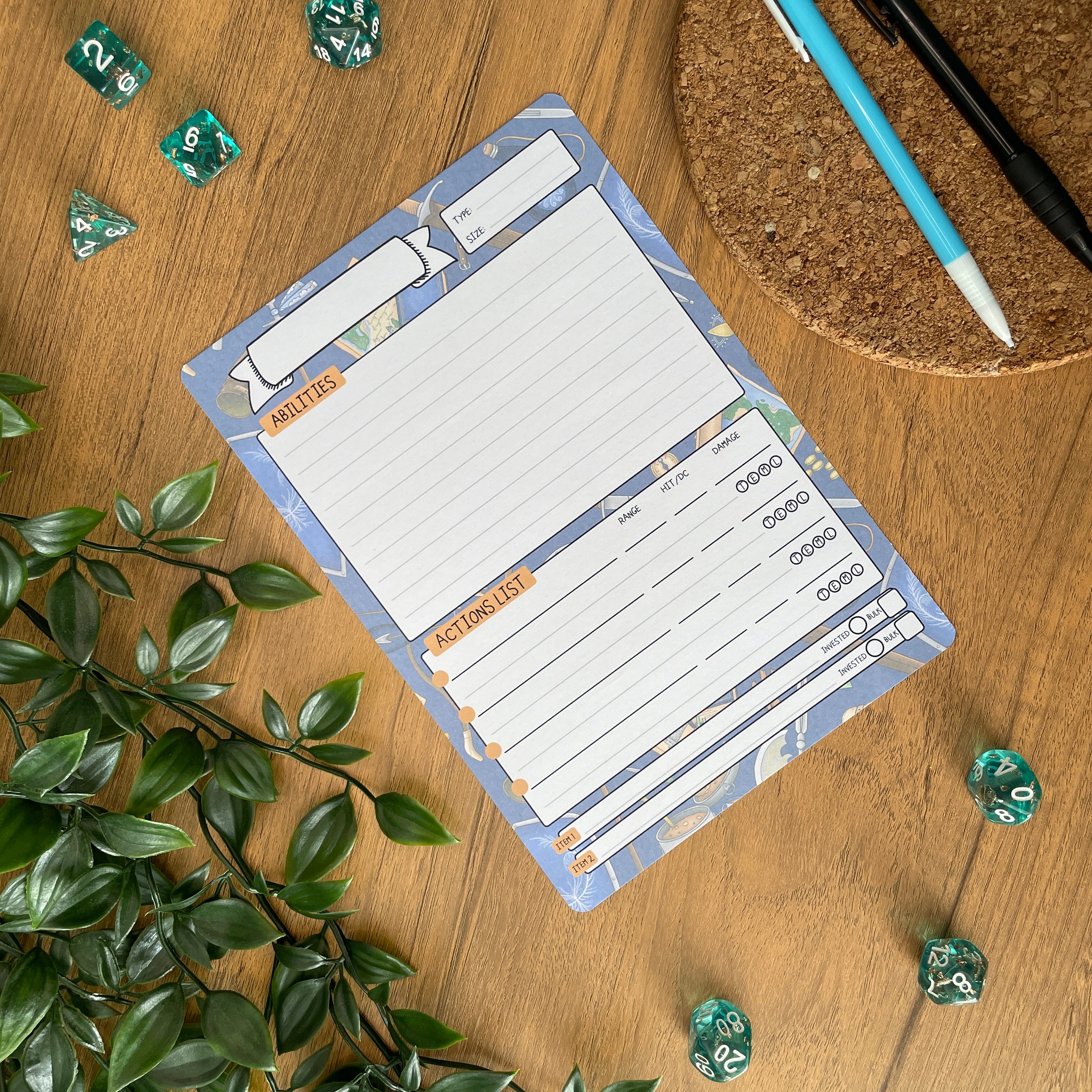 Fighter's Arsenal A5 Pathfinder Skill Card set