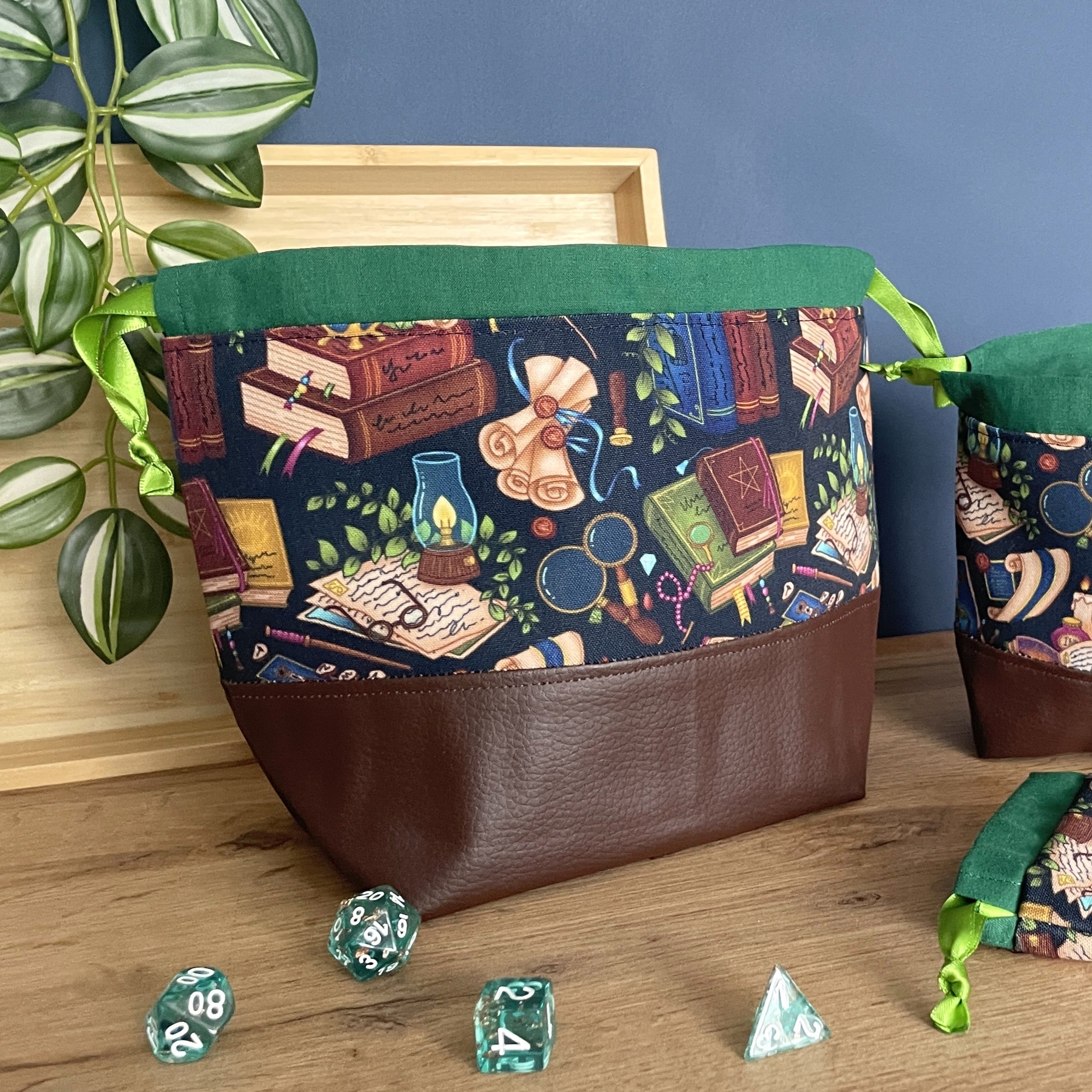 Fantasy Library Dice Bags