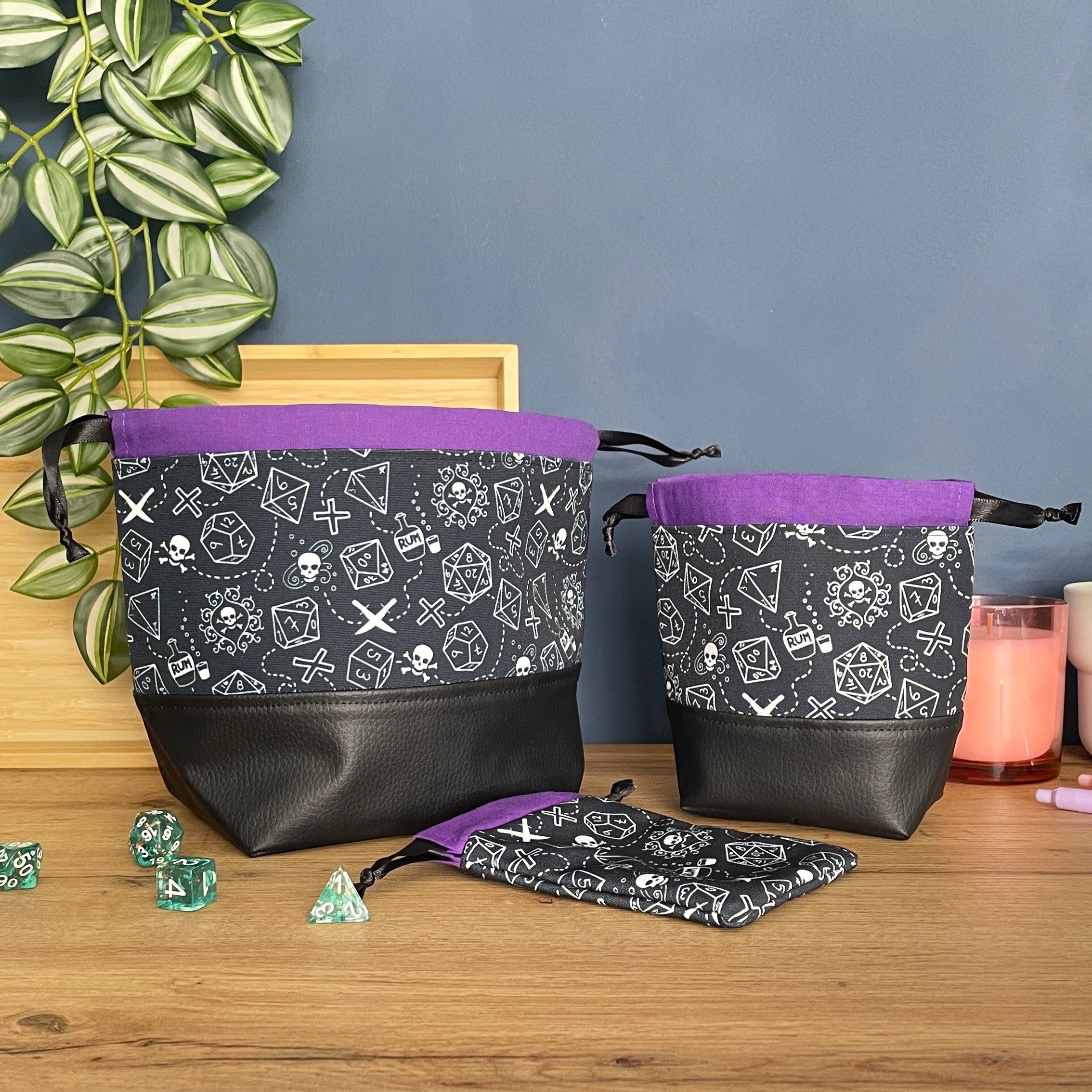 Gothic Pirate Dice Bags