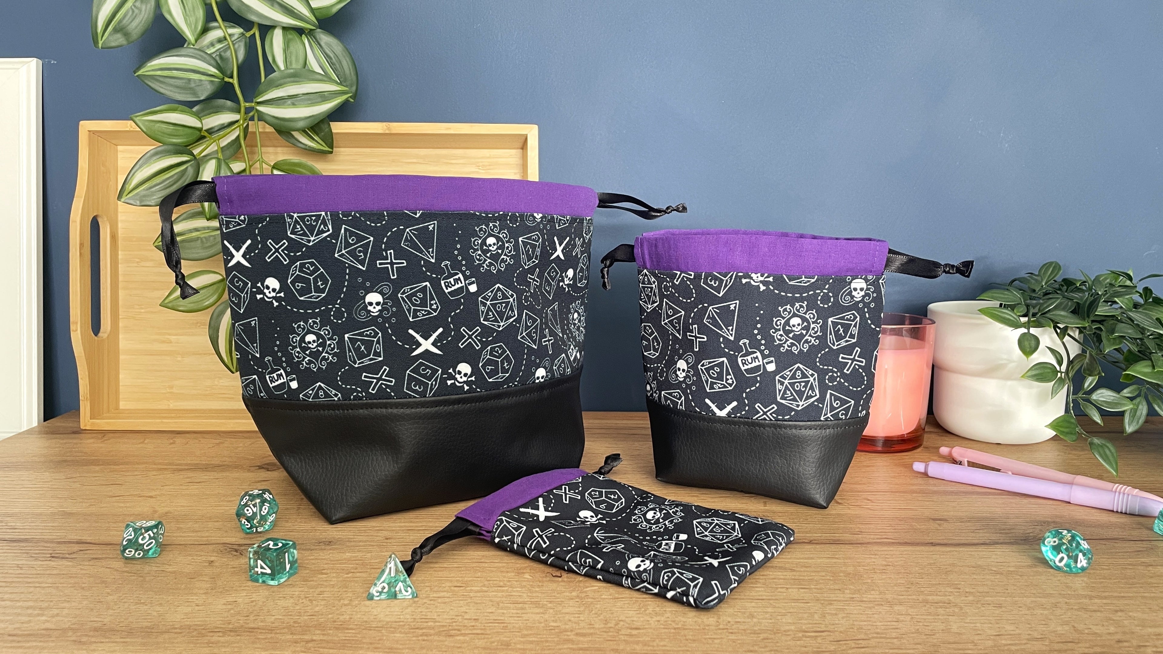 Gothic Pirate Dice Bags
