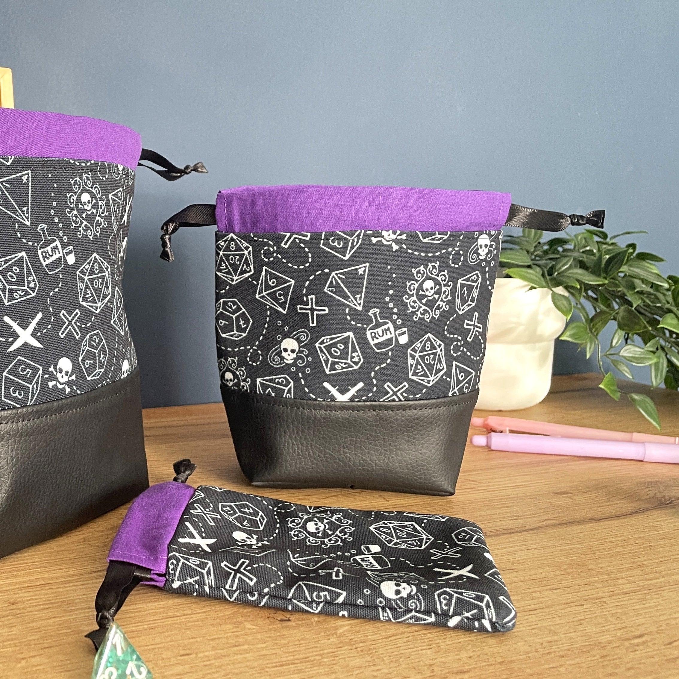 Gothic Pirate Dice Bags