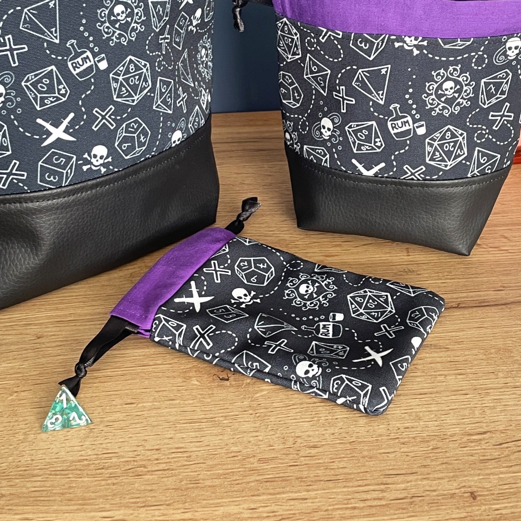 Gothic Pirate Dice Bags