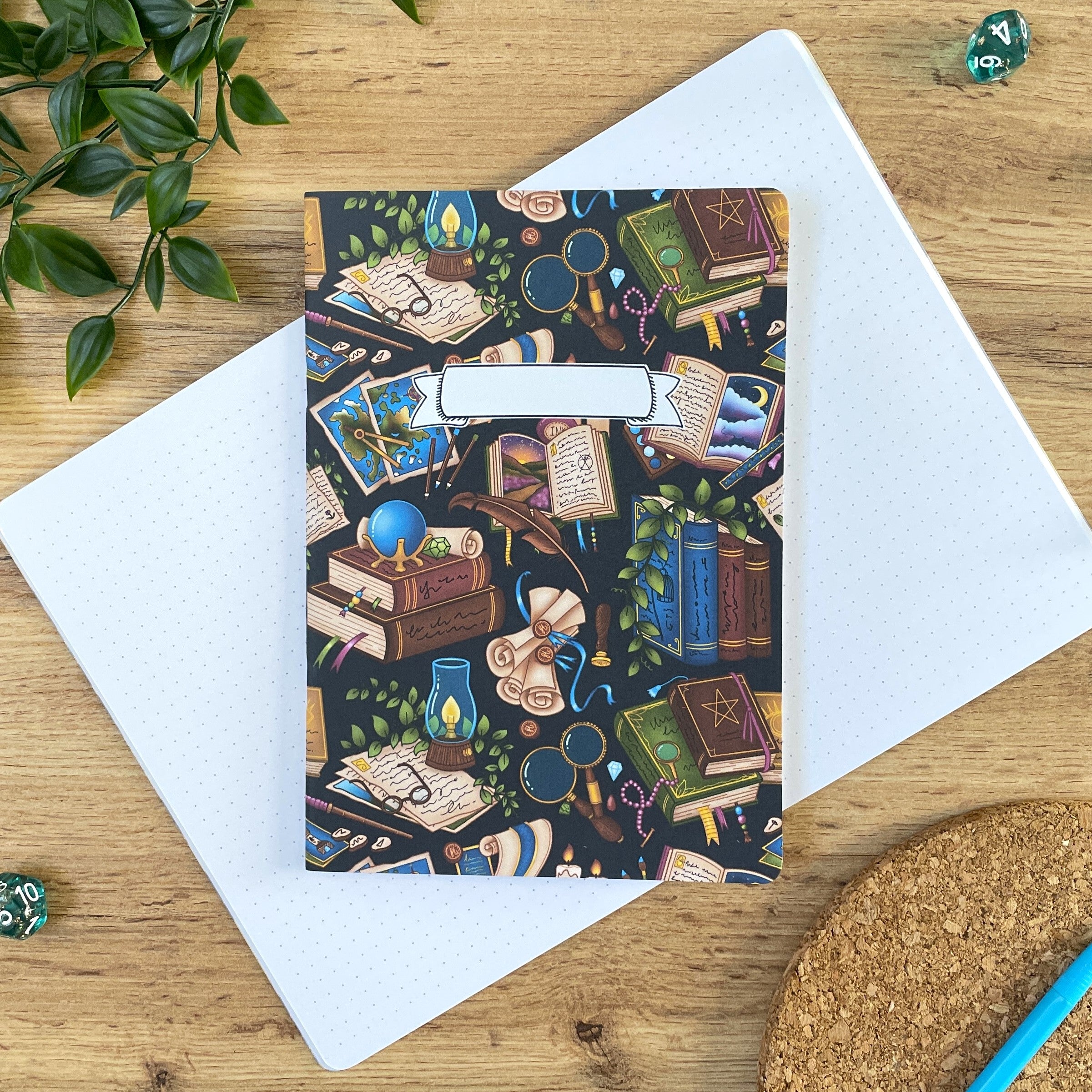 Fantasy Library A5 Notebook