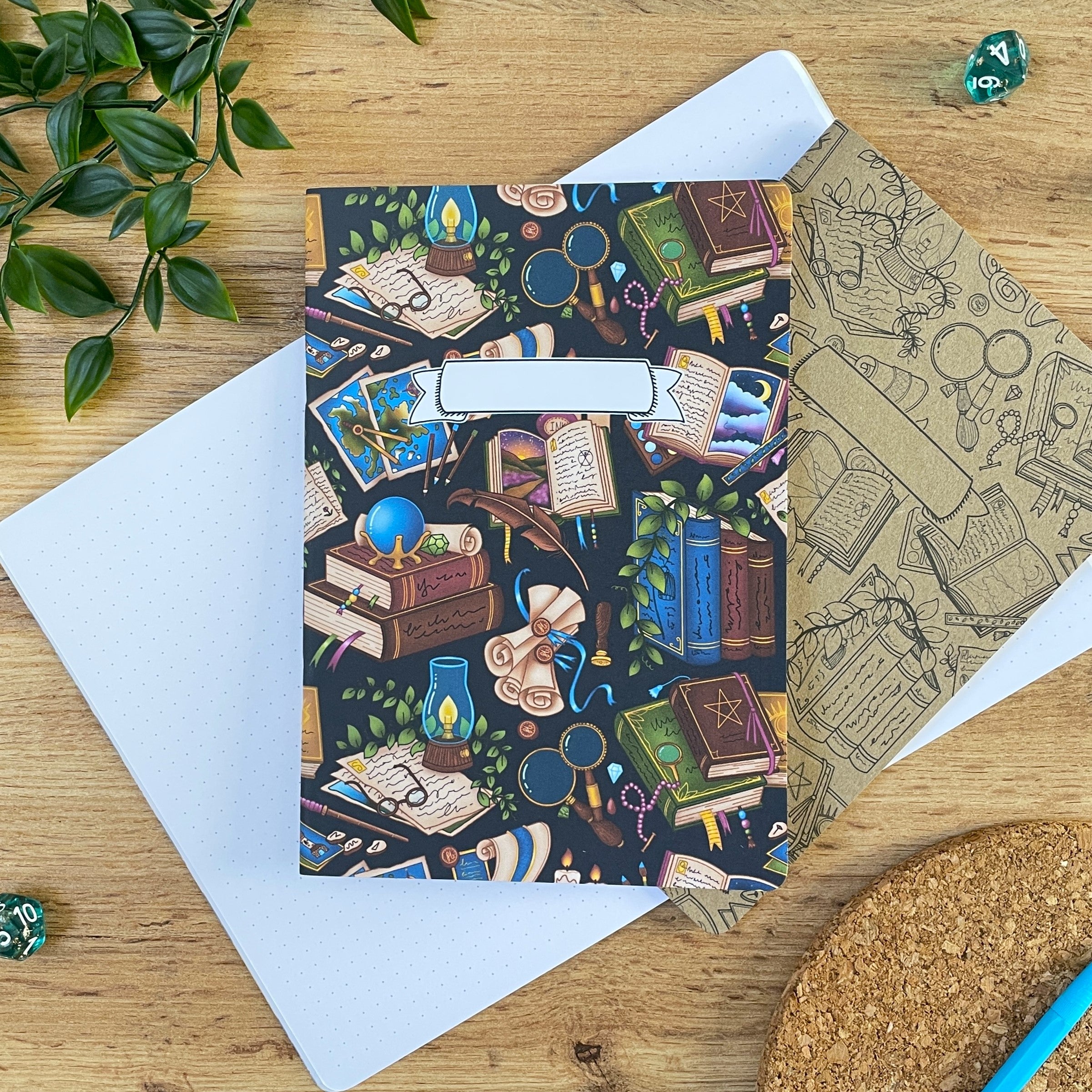 Fantasy Library A5 Notebook