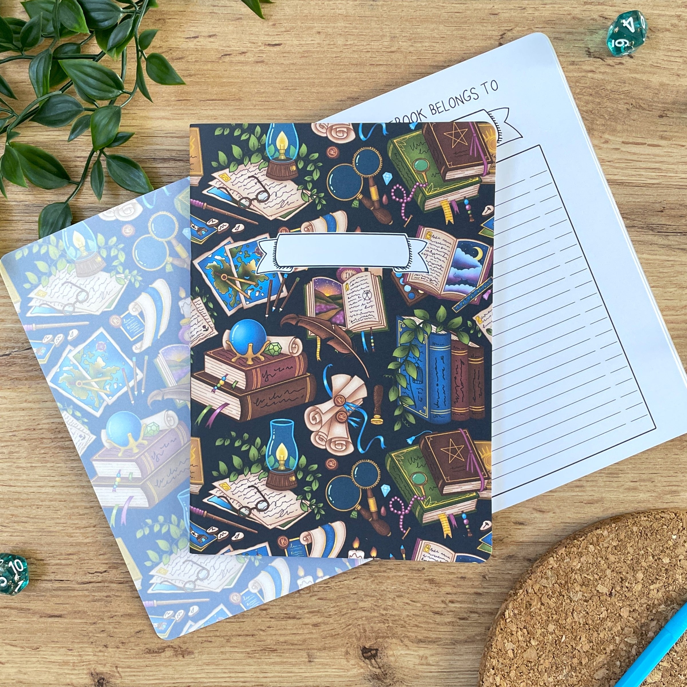 Fantasy Library A5 Notebook