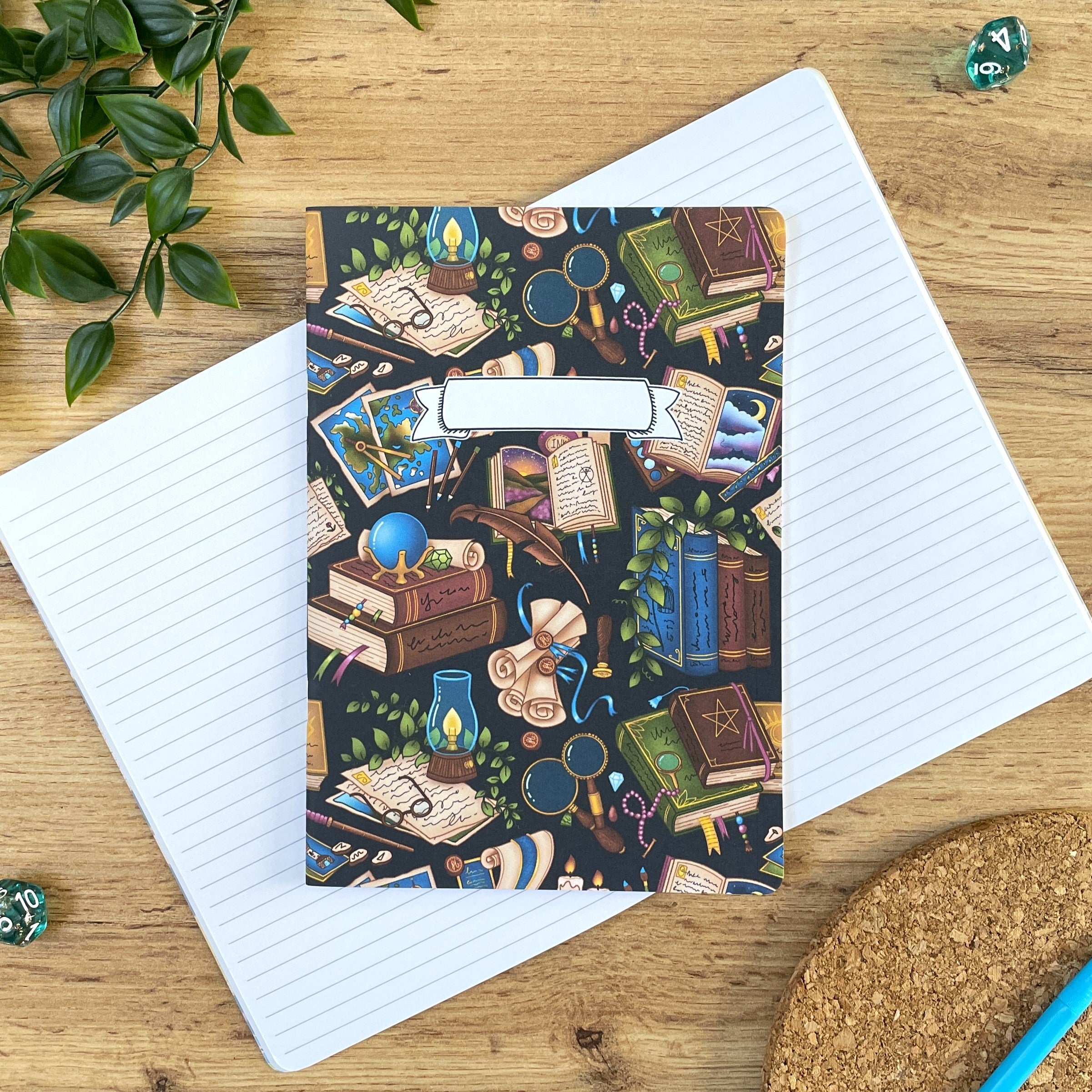 Fantasy Library A5 Notebook