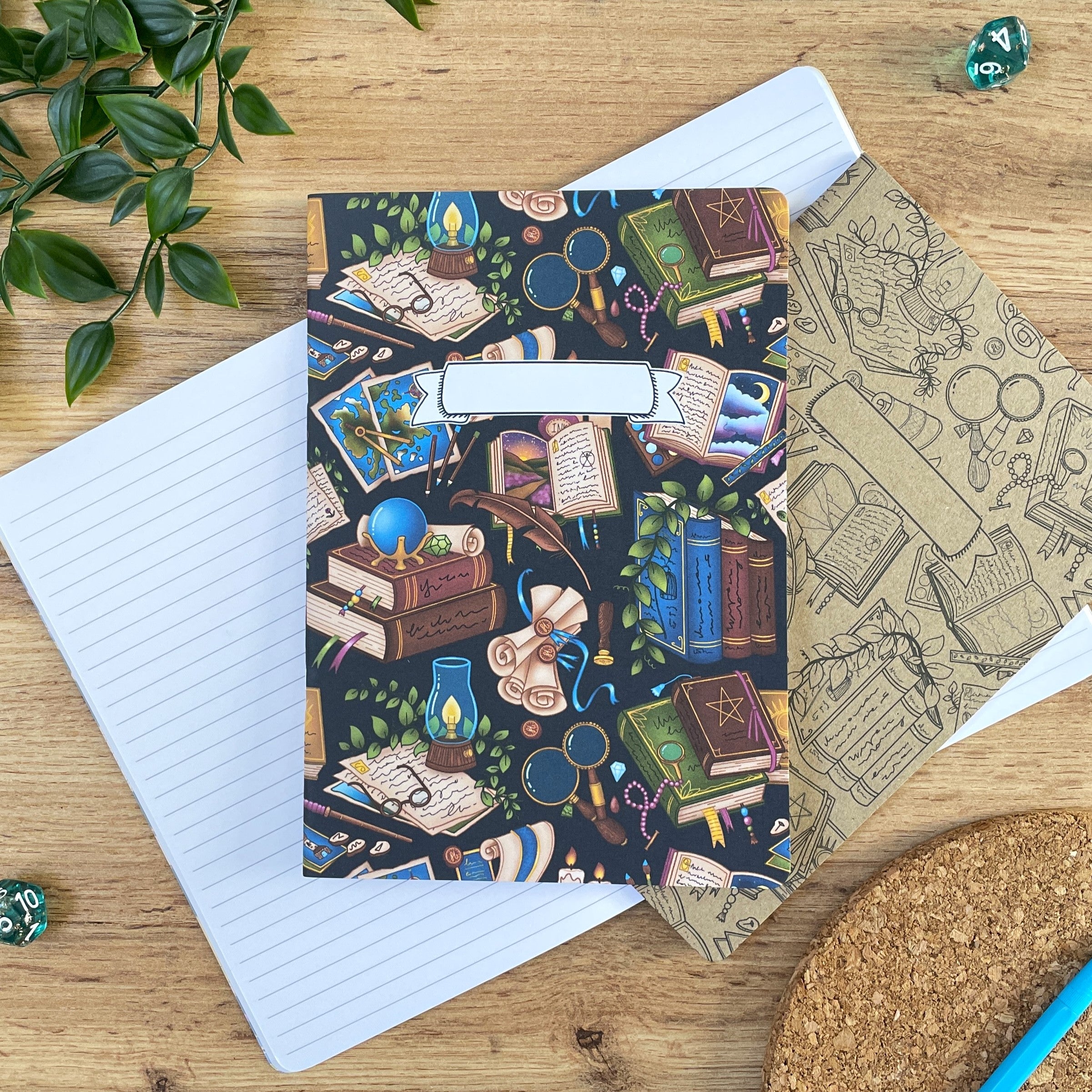 Fantasy Library A5 Notebook