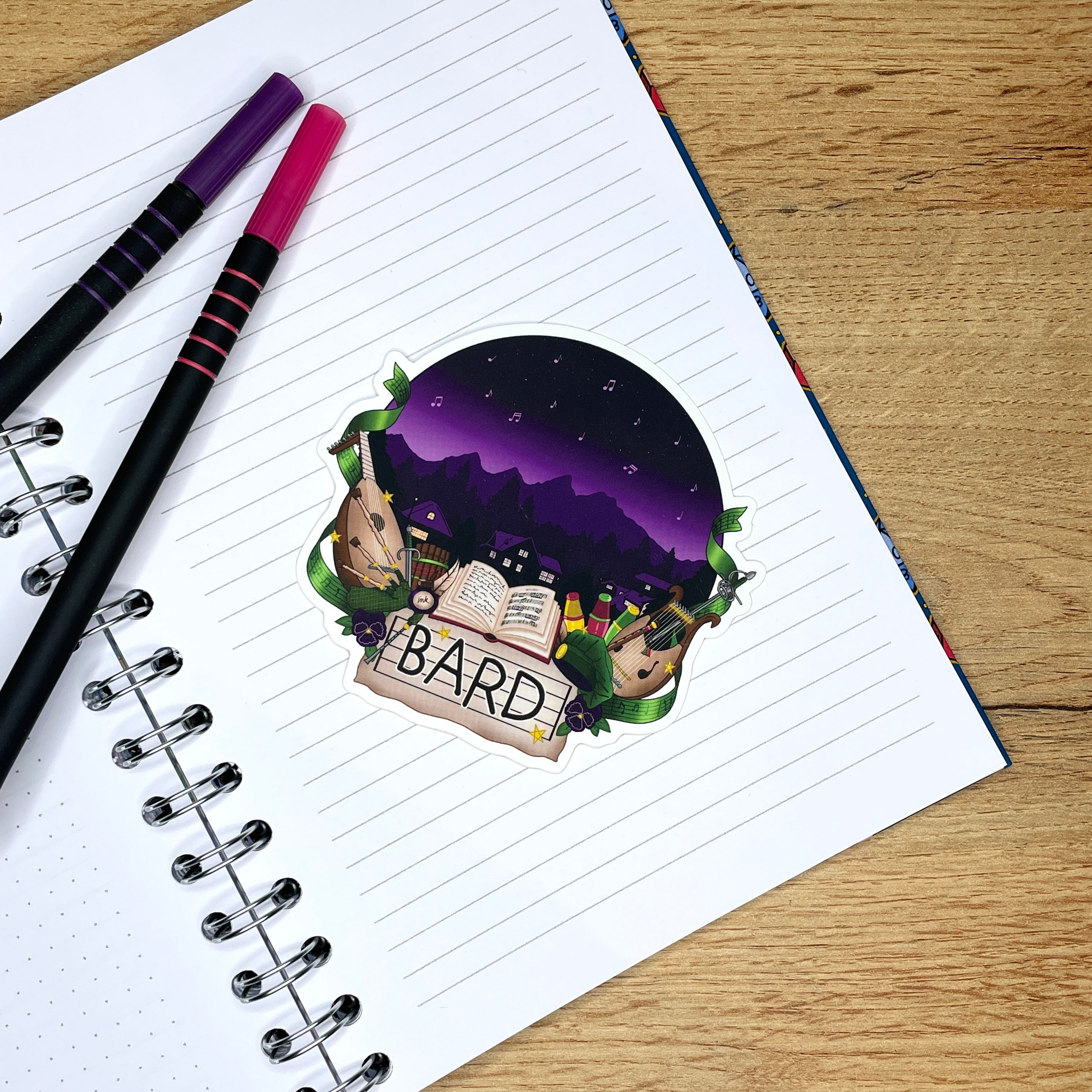 Bardic Musings Vinyl Sticker