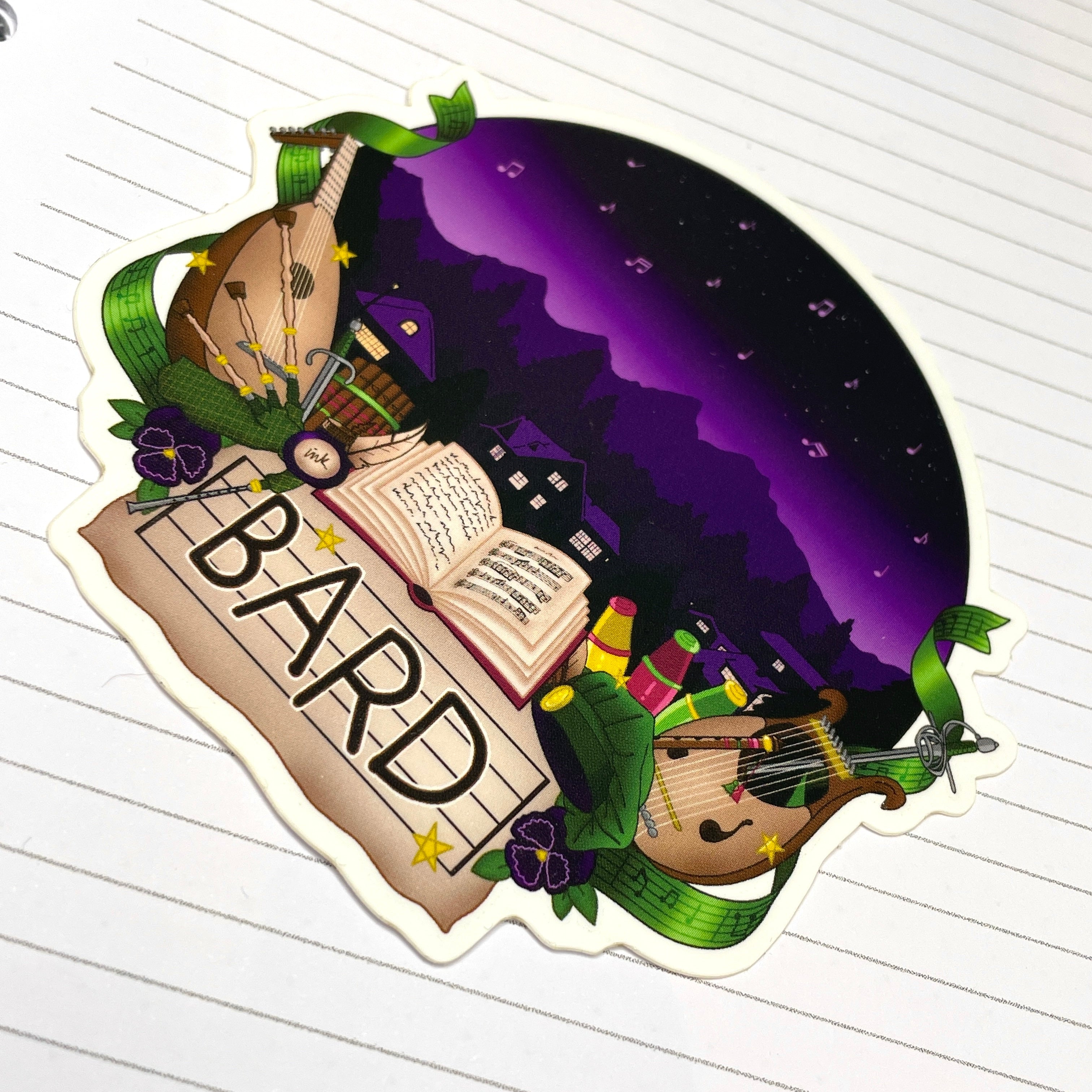 Bardic Musings Vinyl Sticker