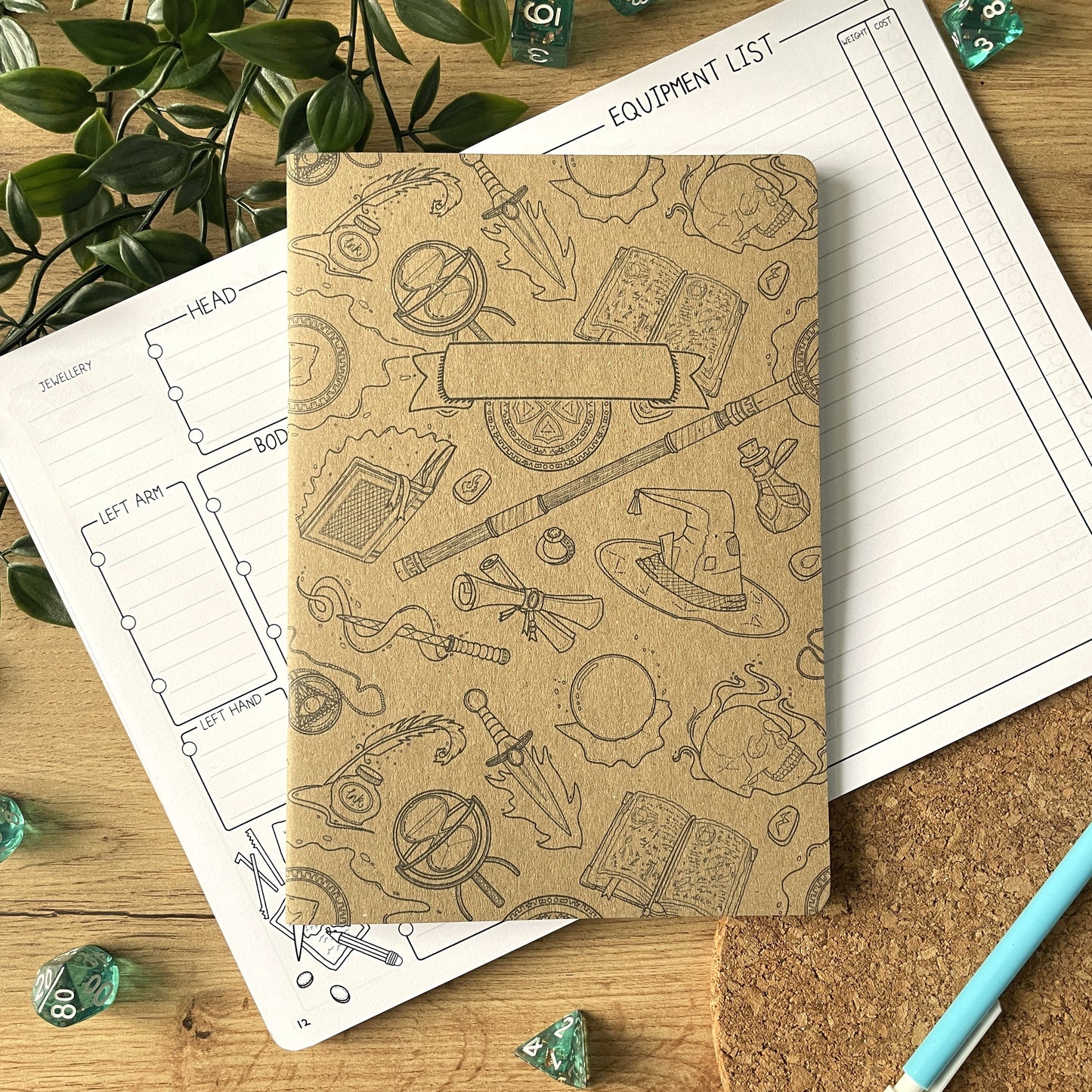 Wizard's Study A5 Character Book