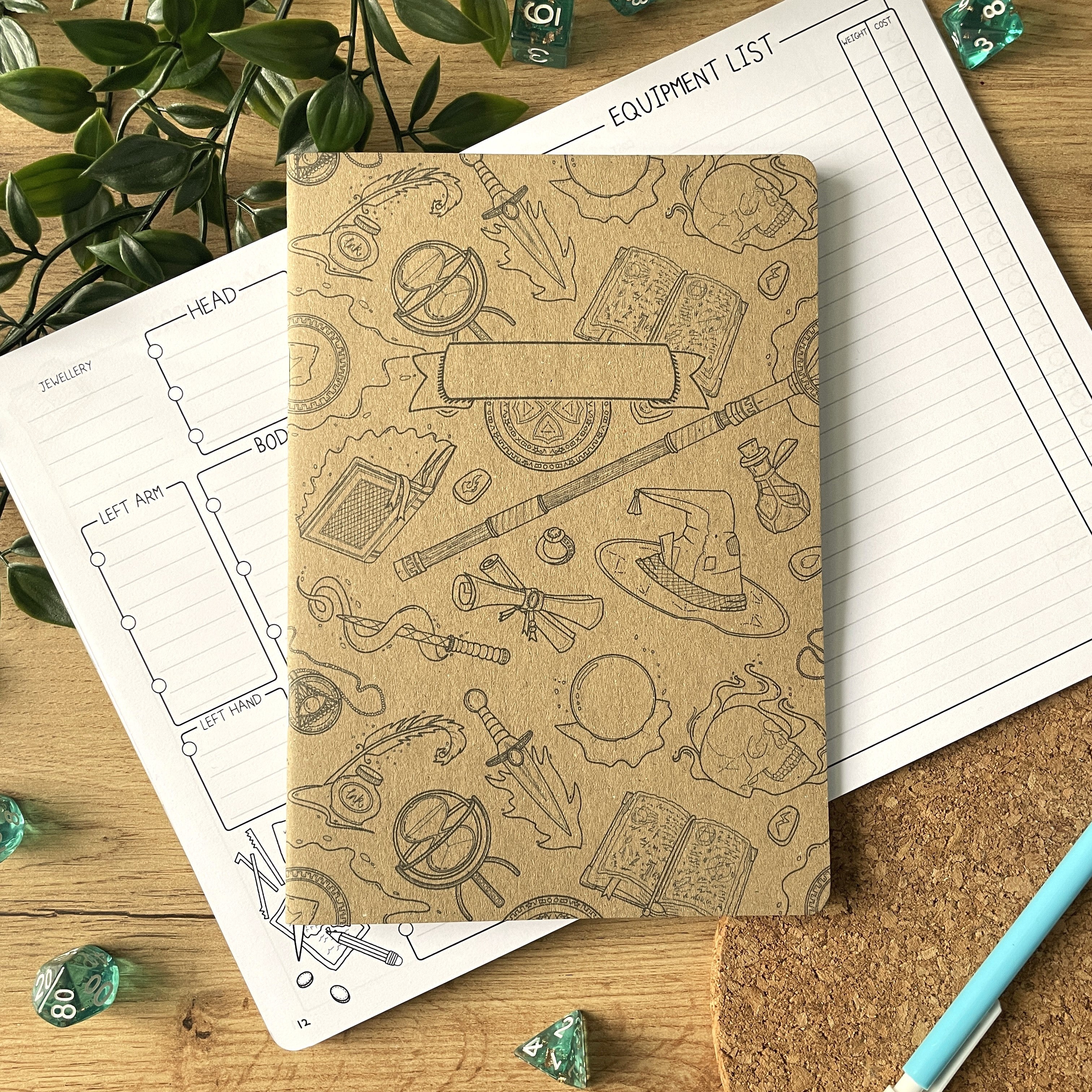 Wizard's Study A5 Character Book