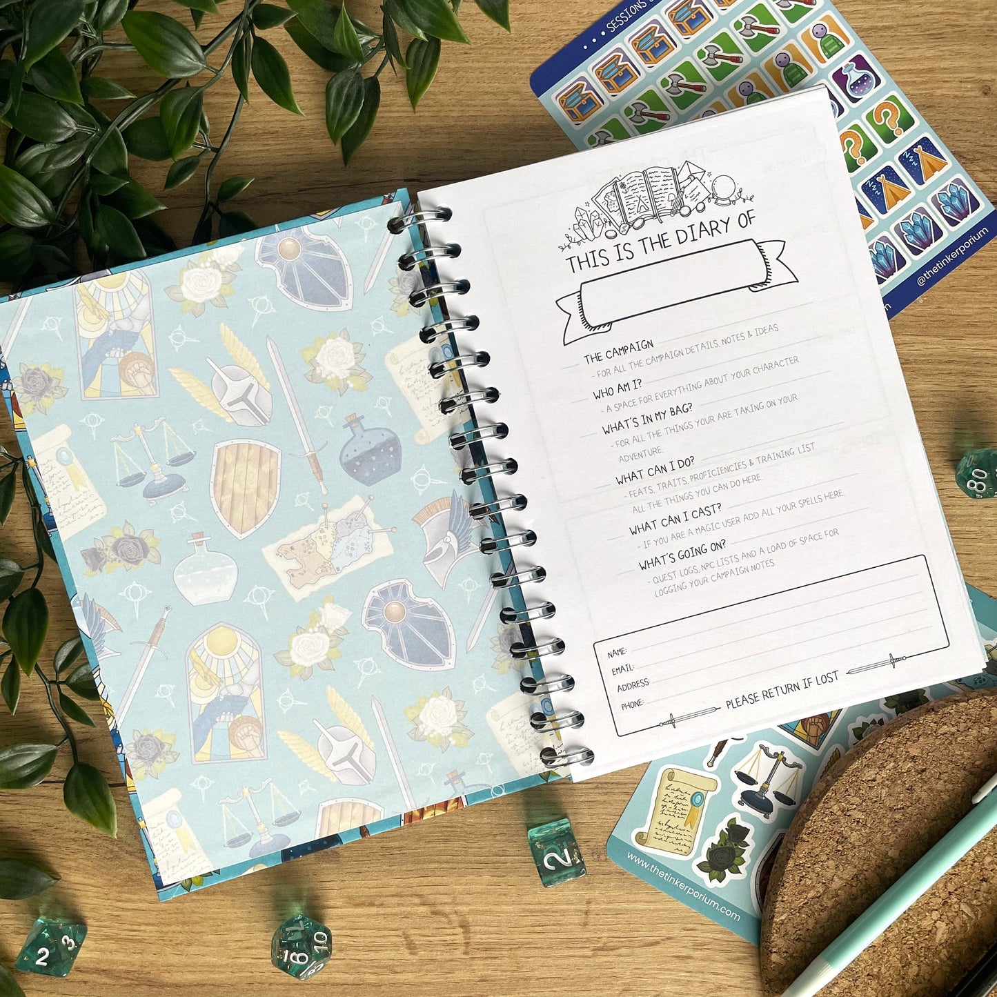 Paladin's Oath A5 Campaign Journal