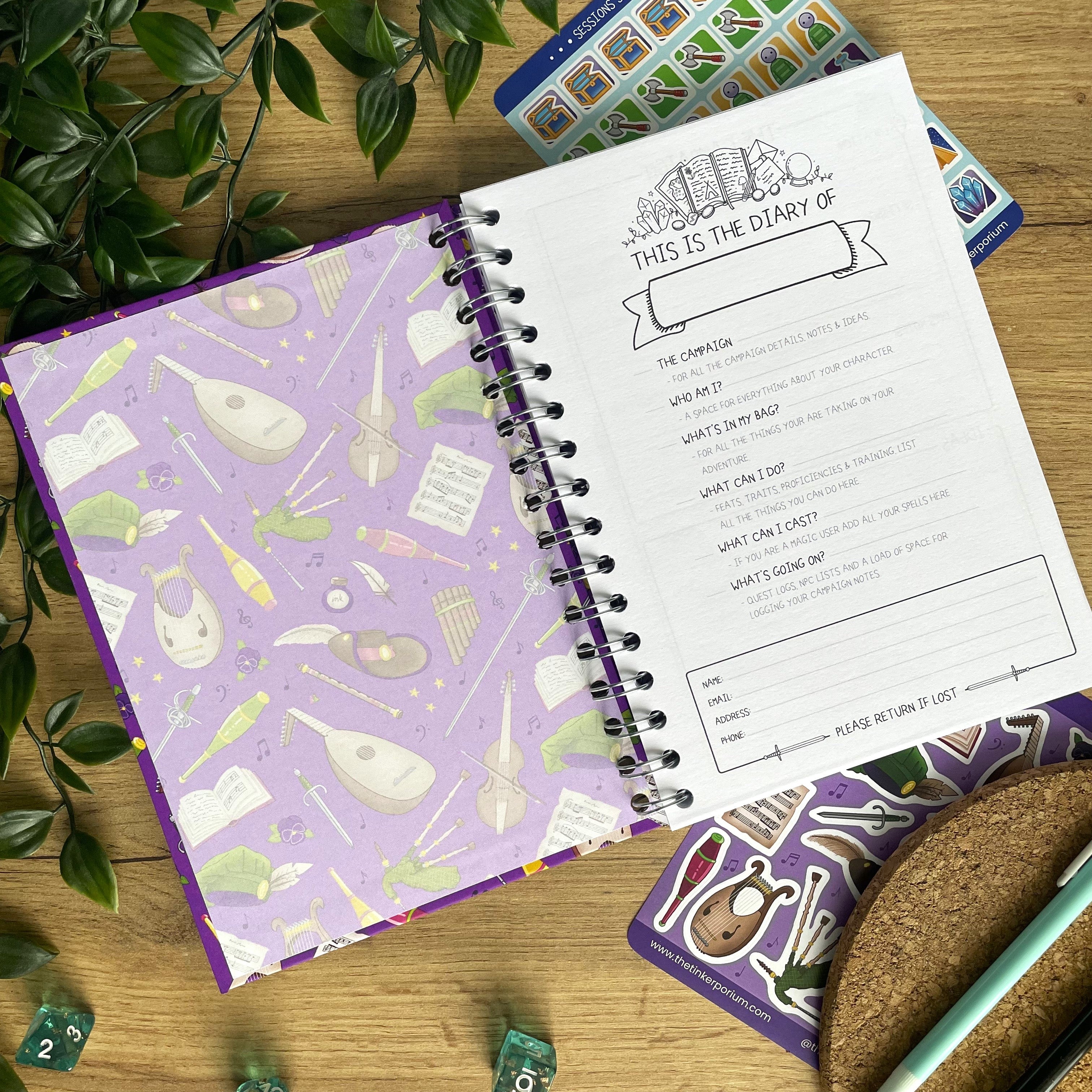 Bardic Musings A5 Campaign Journal