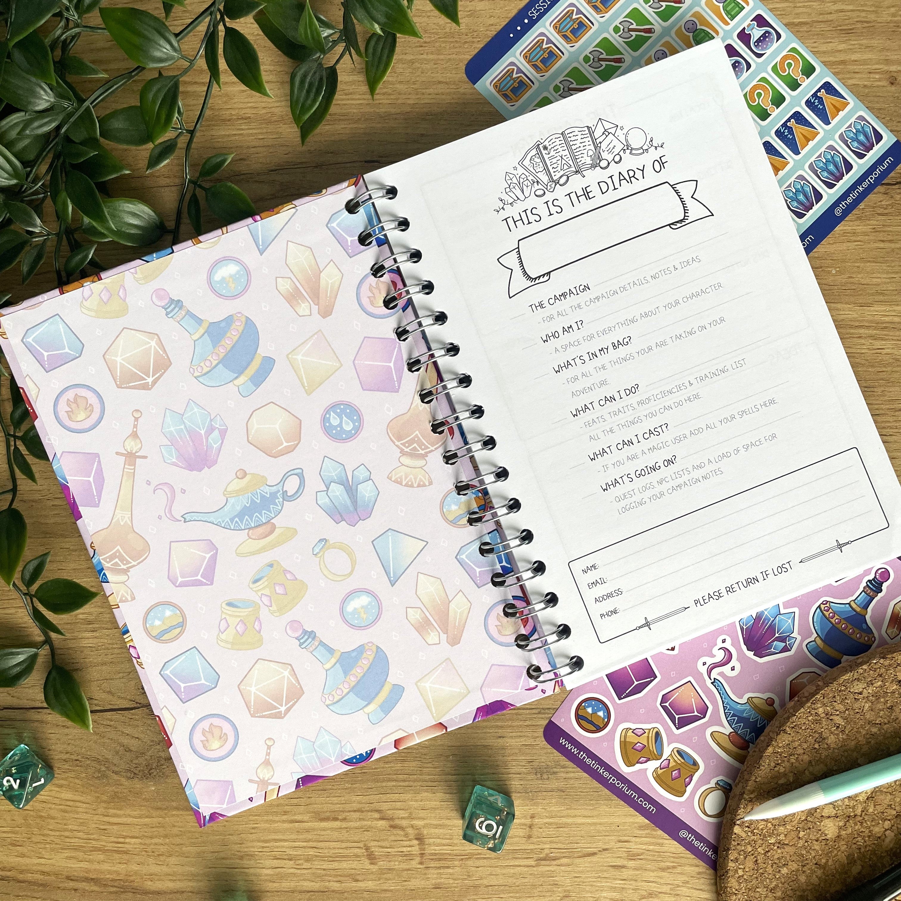 Genielock A5 Campaign Journal