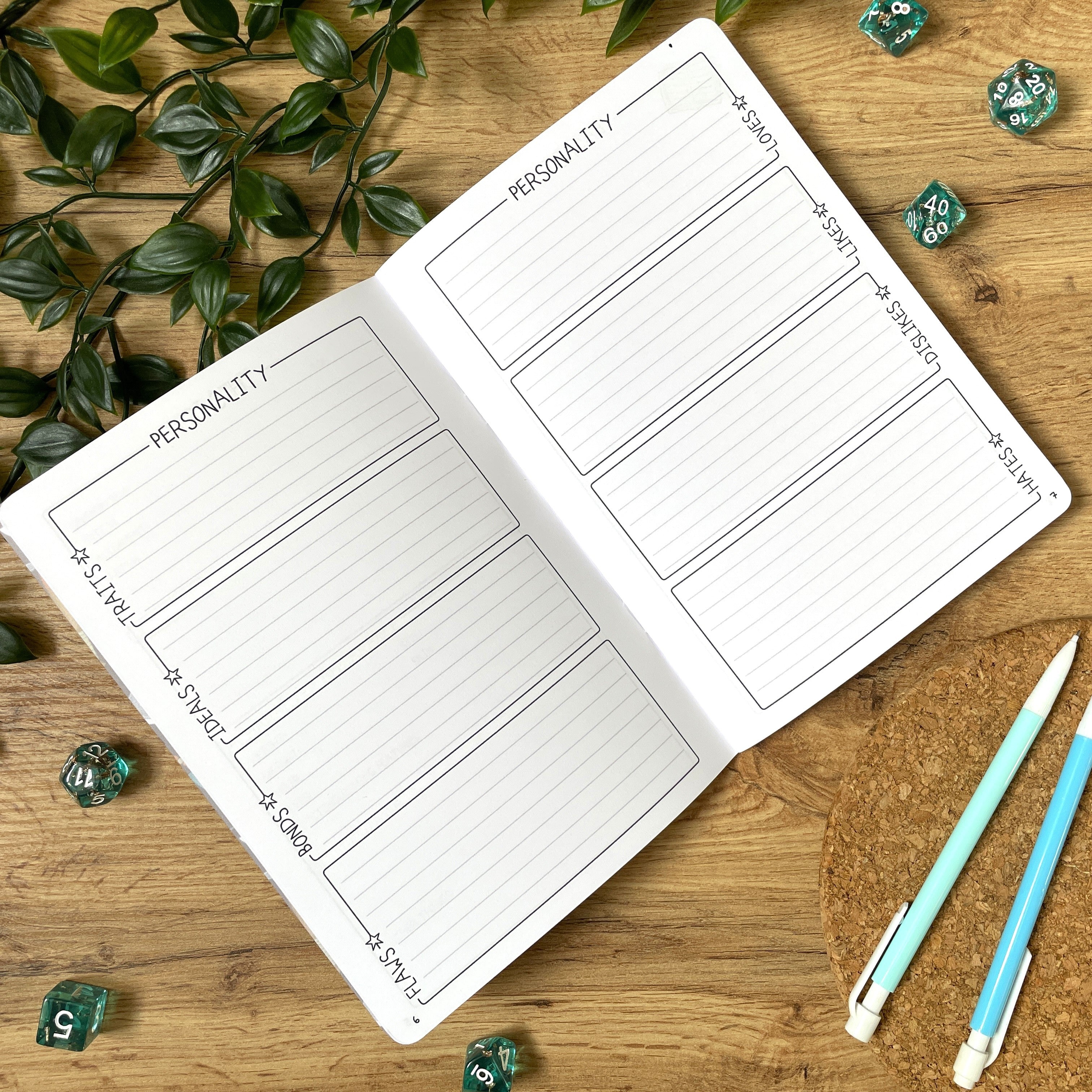 Bardic Musings A5 Character Book