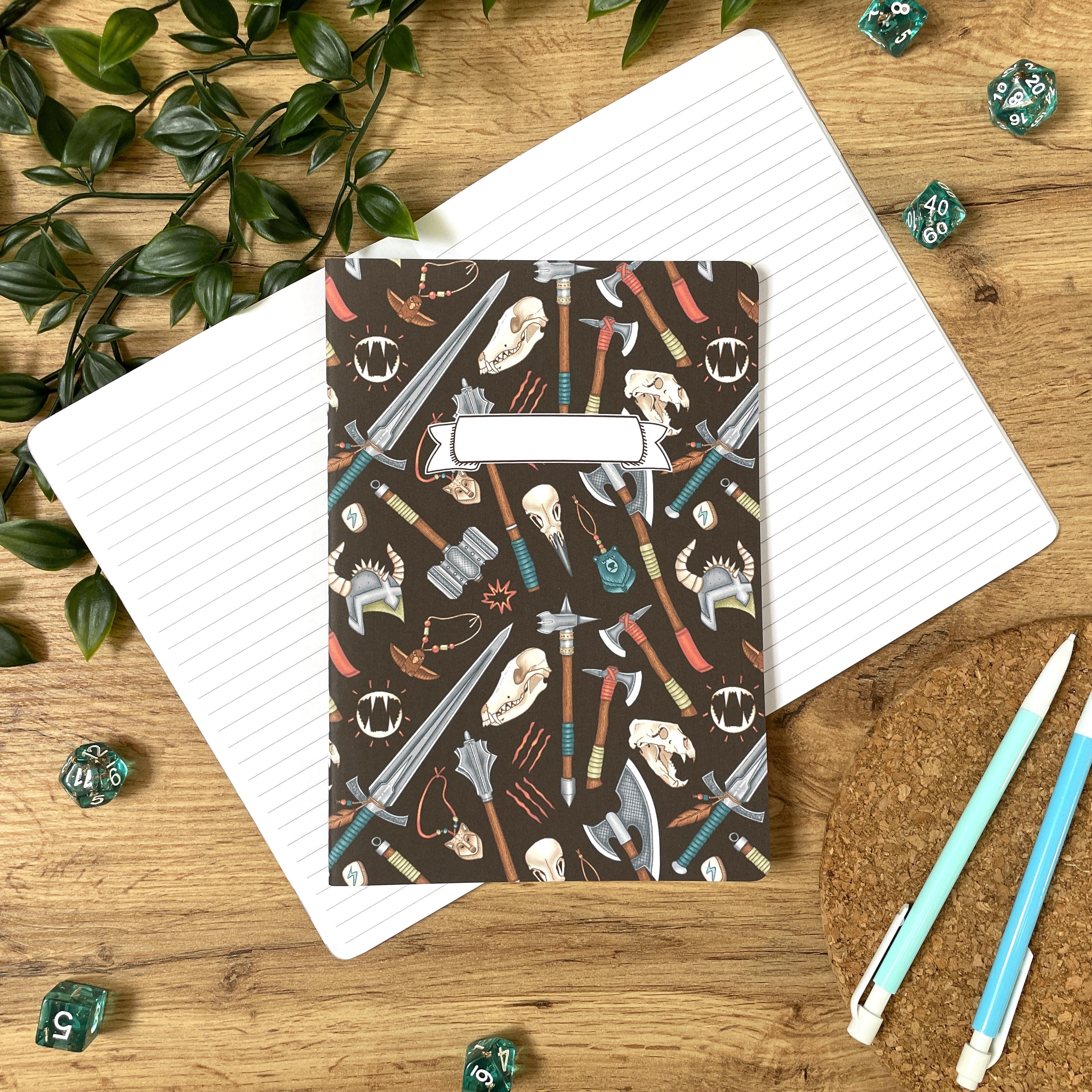 Barbarian's Rage A5 Notebook