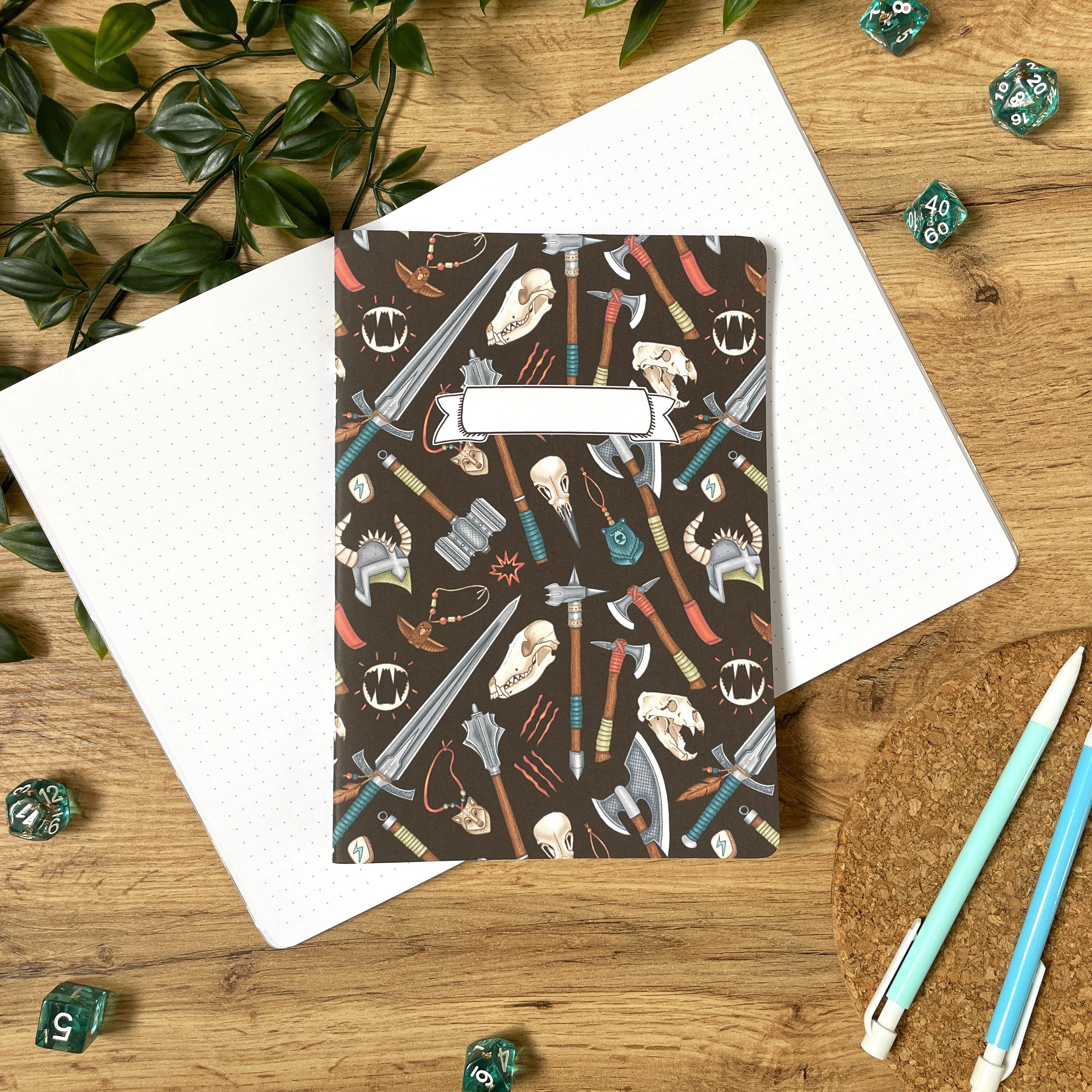 Barbarian's Rage A5 Notebook