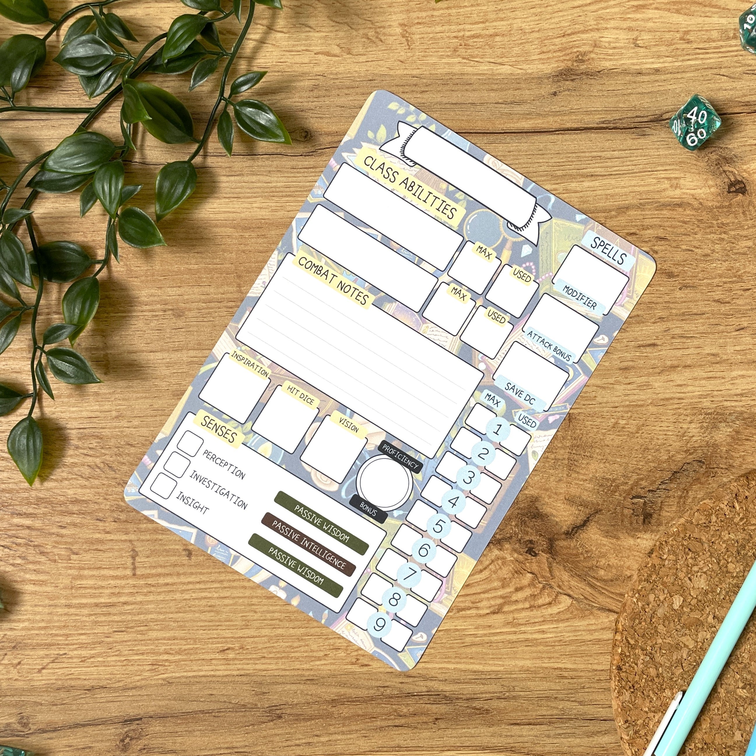 Fantasy Library A5 D&D5e Skill Card set