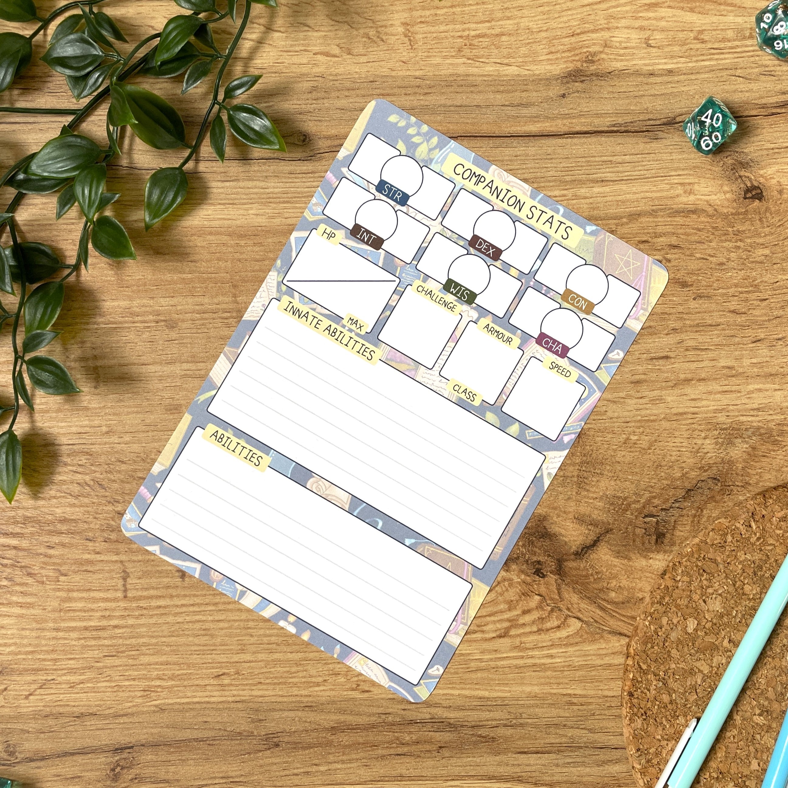 Fantasy Library A5 D&D5e Skill Card set