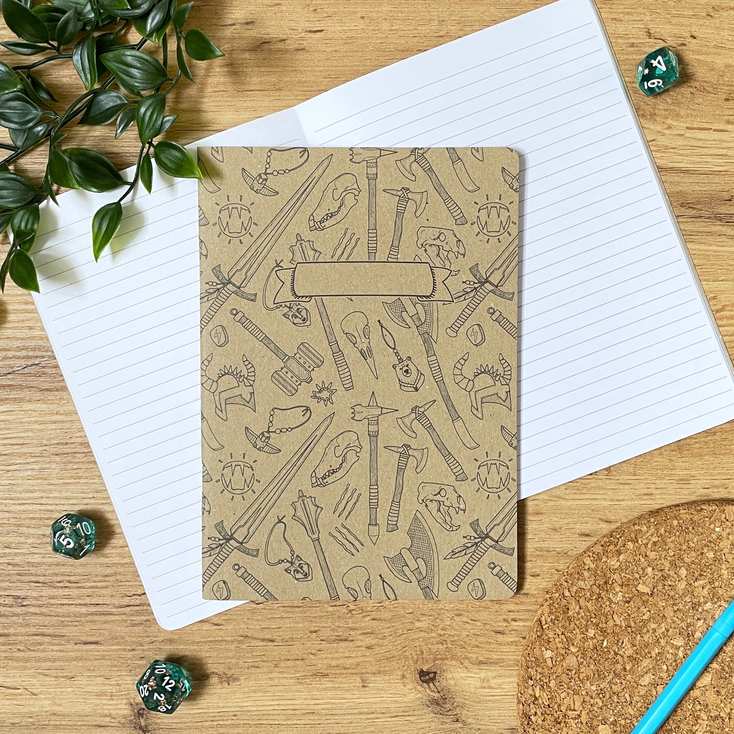 Barbarian's Rage A5 Notebook