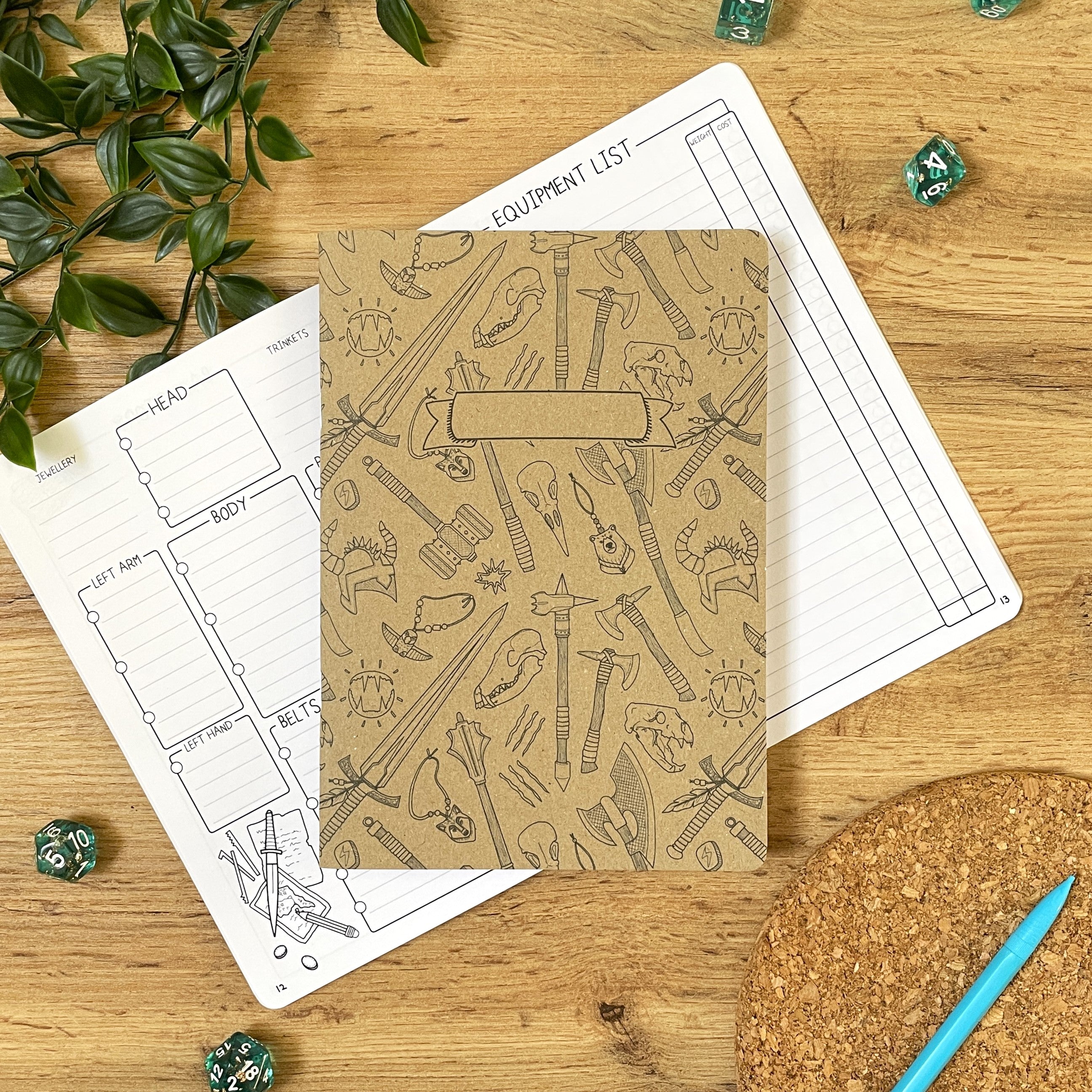 Barbarian's Rage A5 Character Book