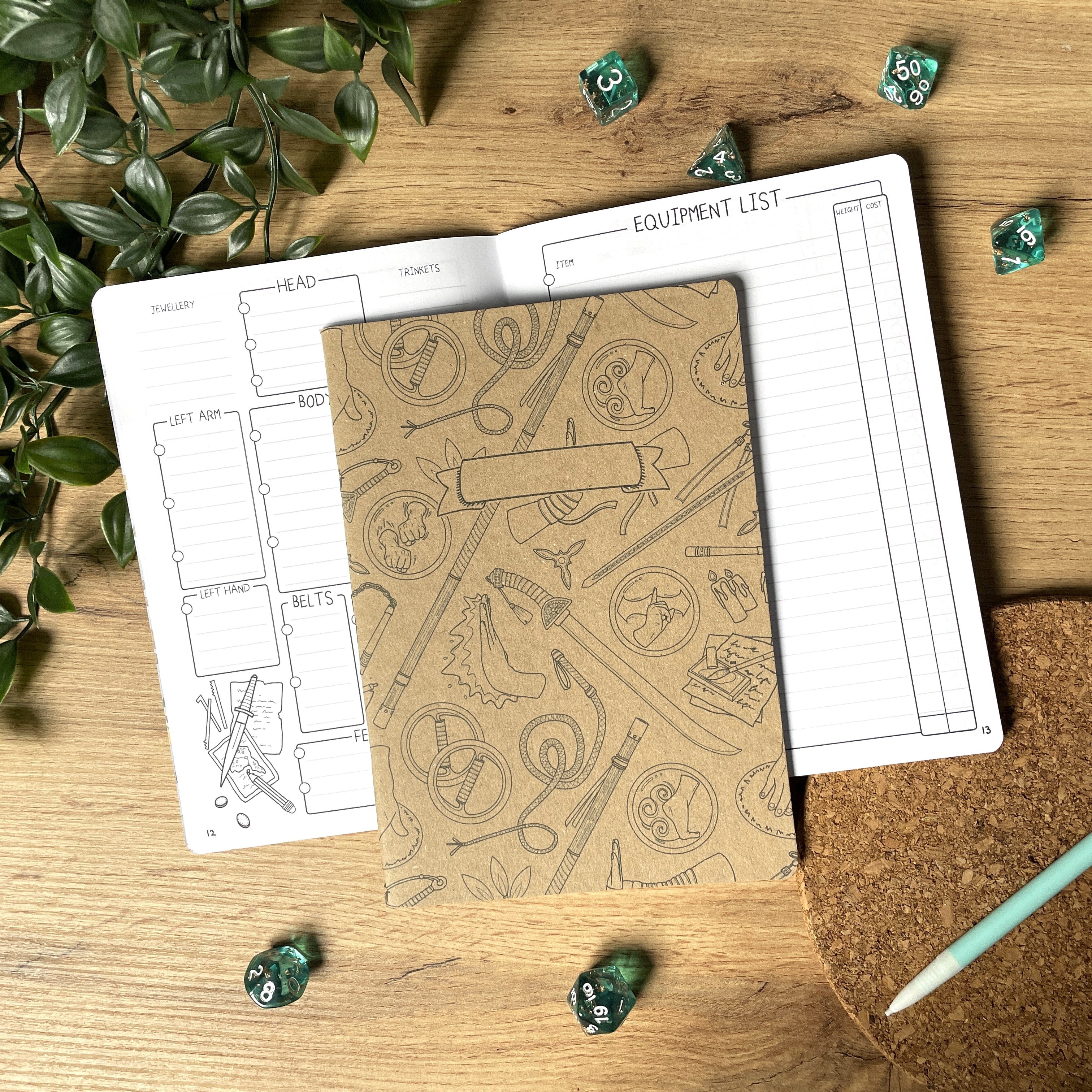 Monk's Enlightening A5 Character Book