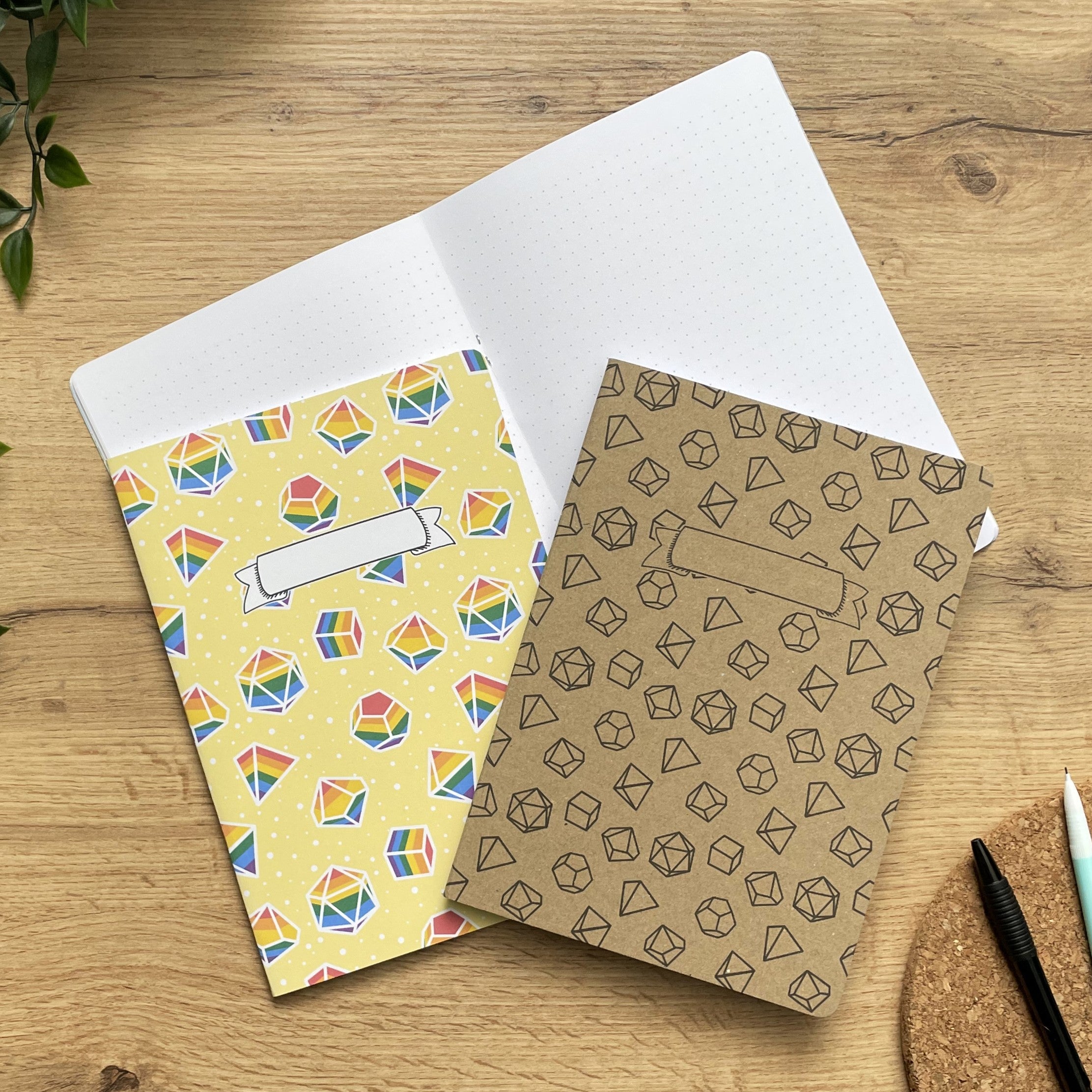 Rainbow Dice A5 Notebook