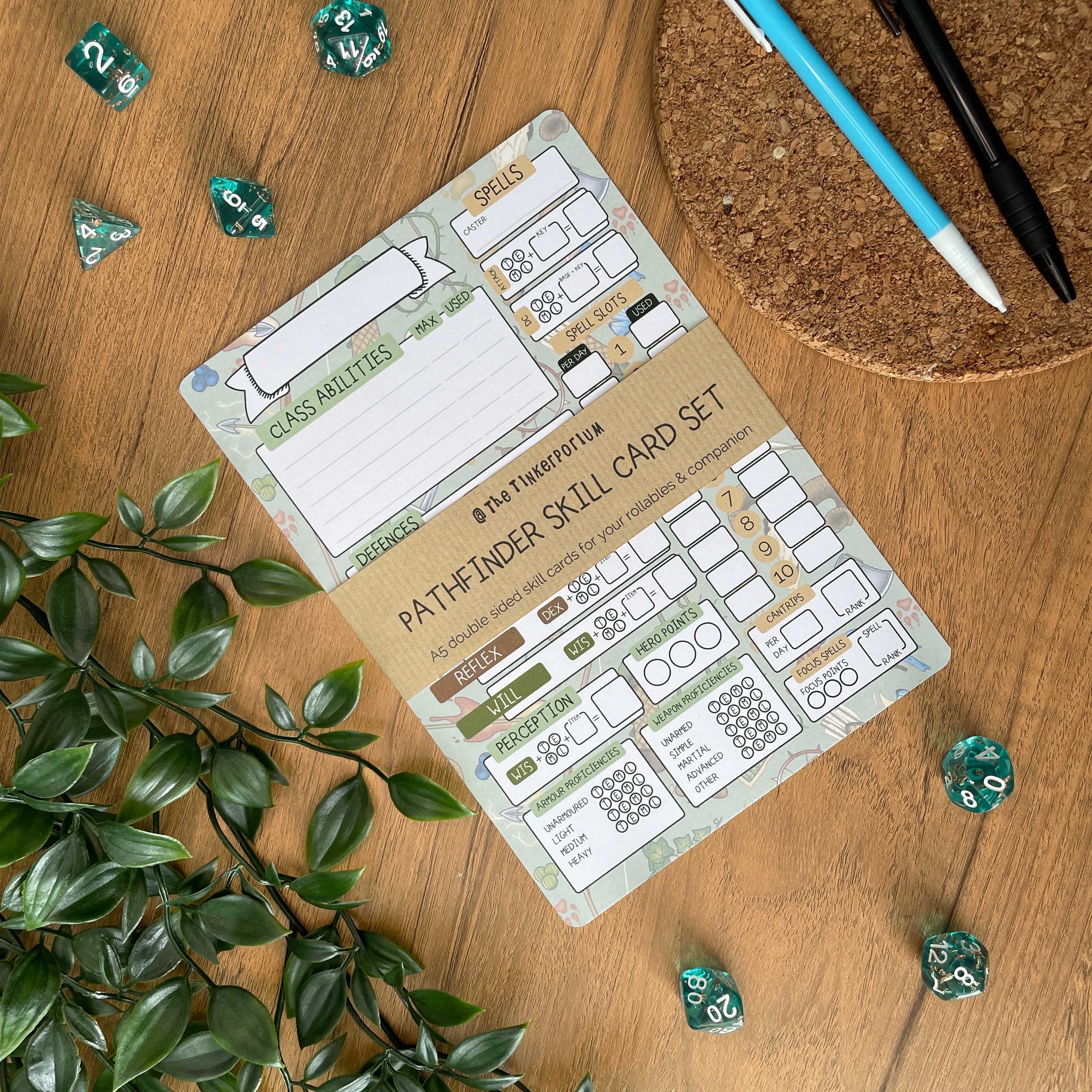 Ranger's Stride A5 Pathfinder Skill Card set