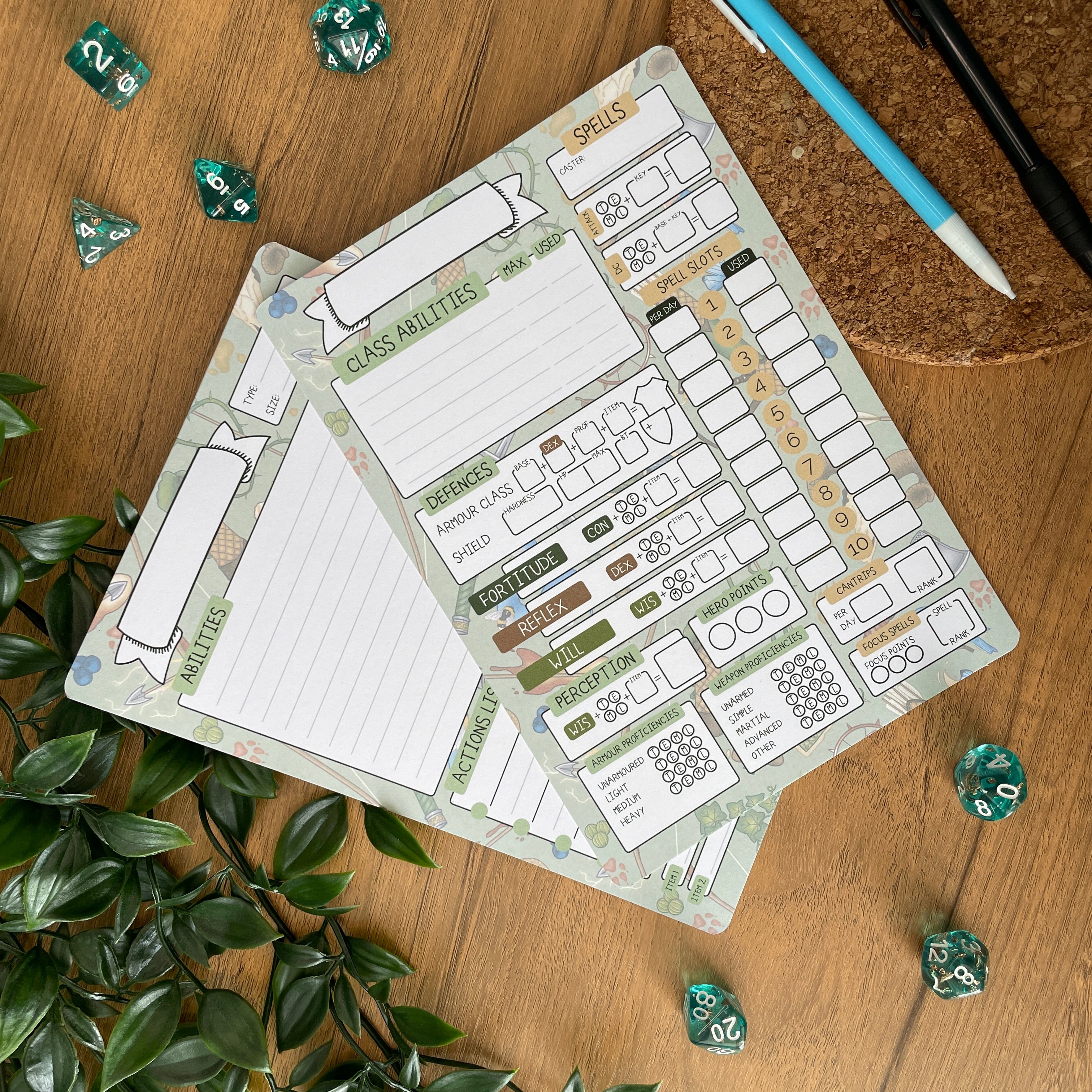 Ranger's Stride A5 Pathfinder Skill Card set