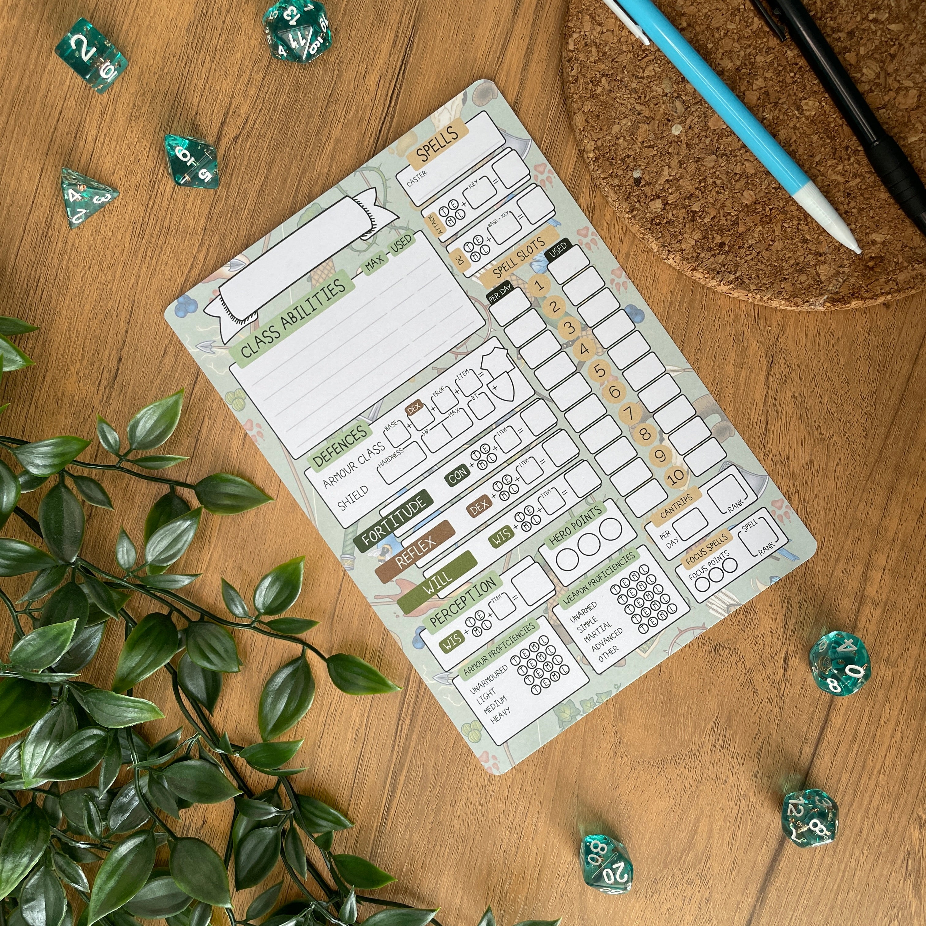 Ranger's Stride A5 Pathfinder Skill Card set