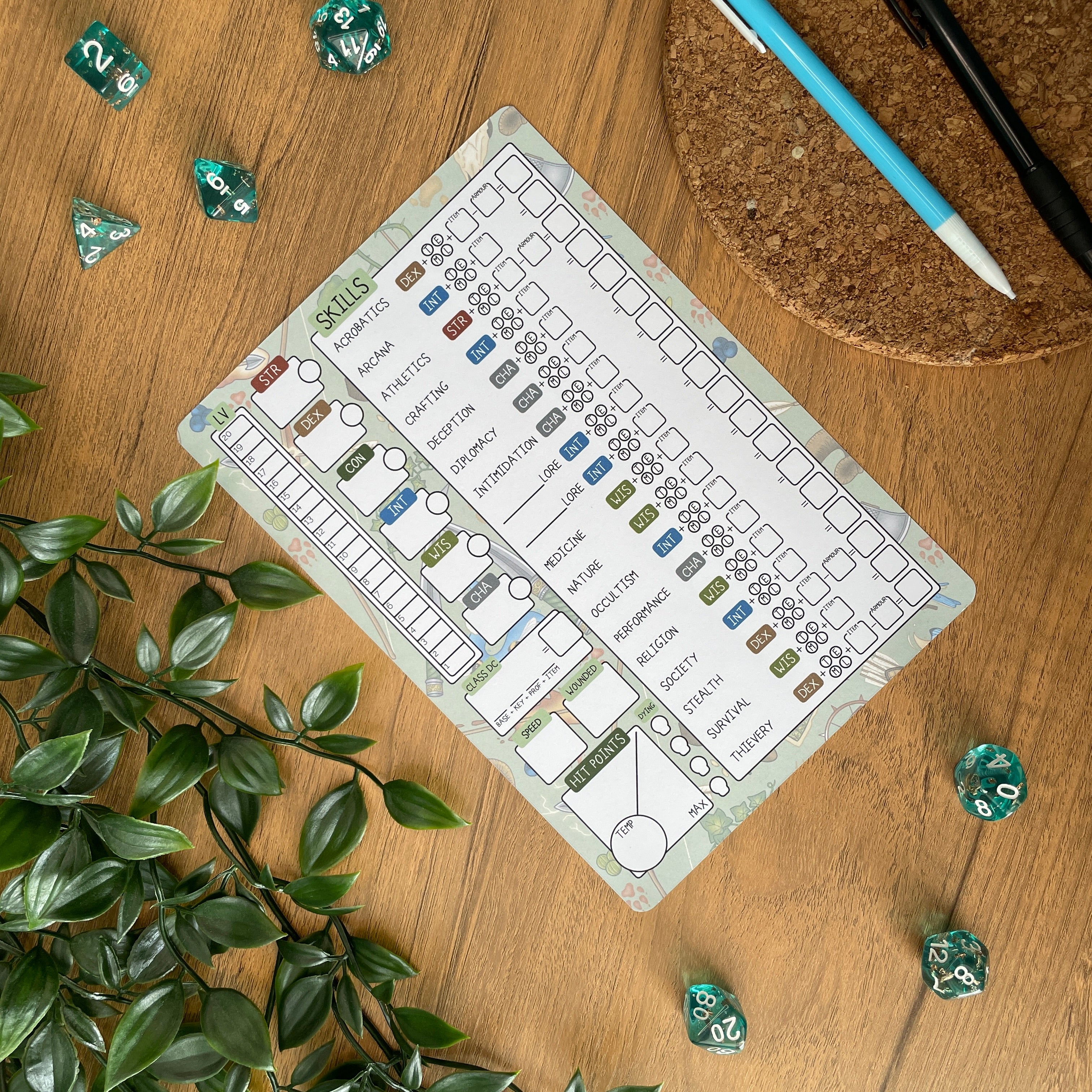 Ranger's Stride A5 Pathfinder Skill Card set