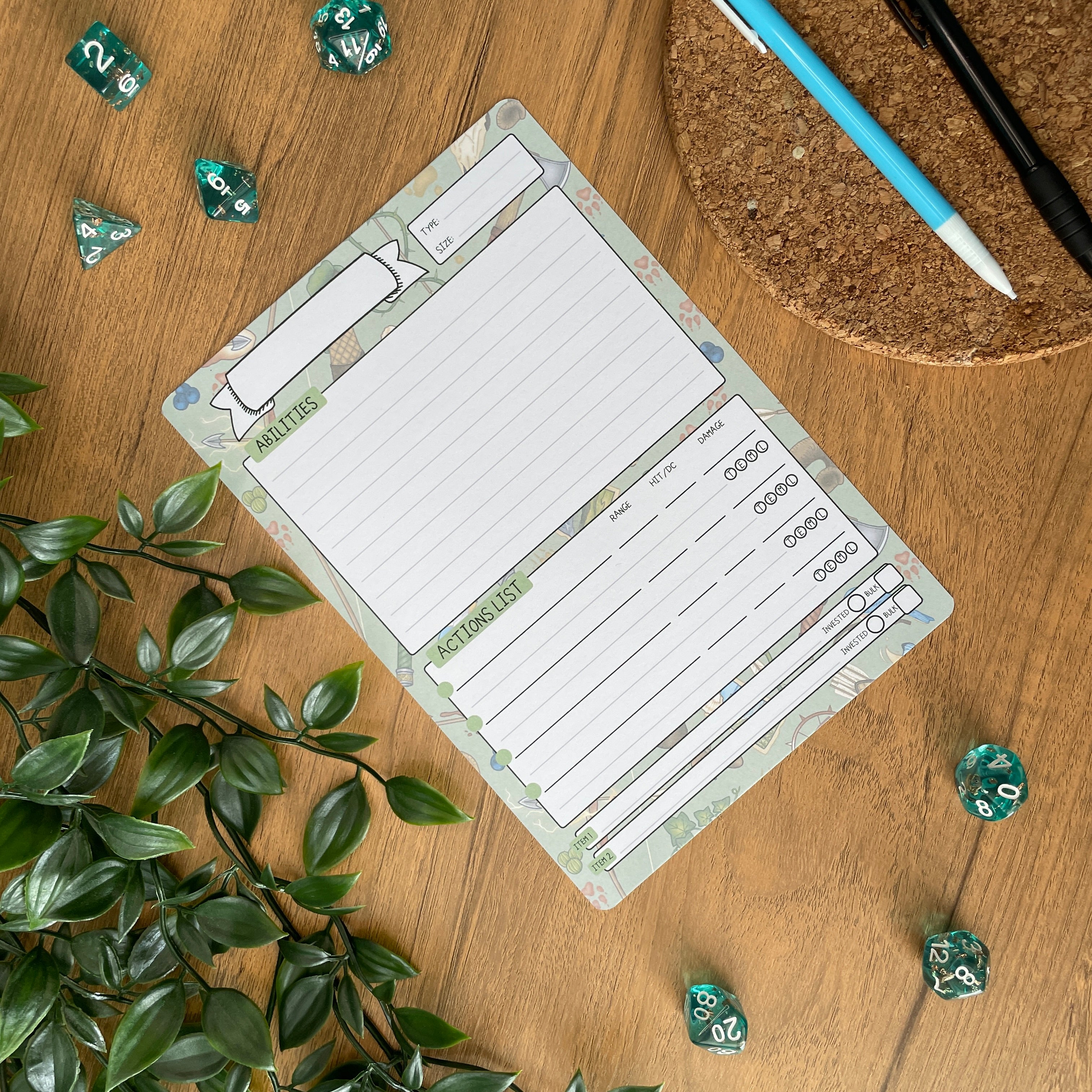 Ranger's Stride A5 Pathfinder Skill Card set