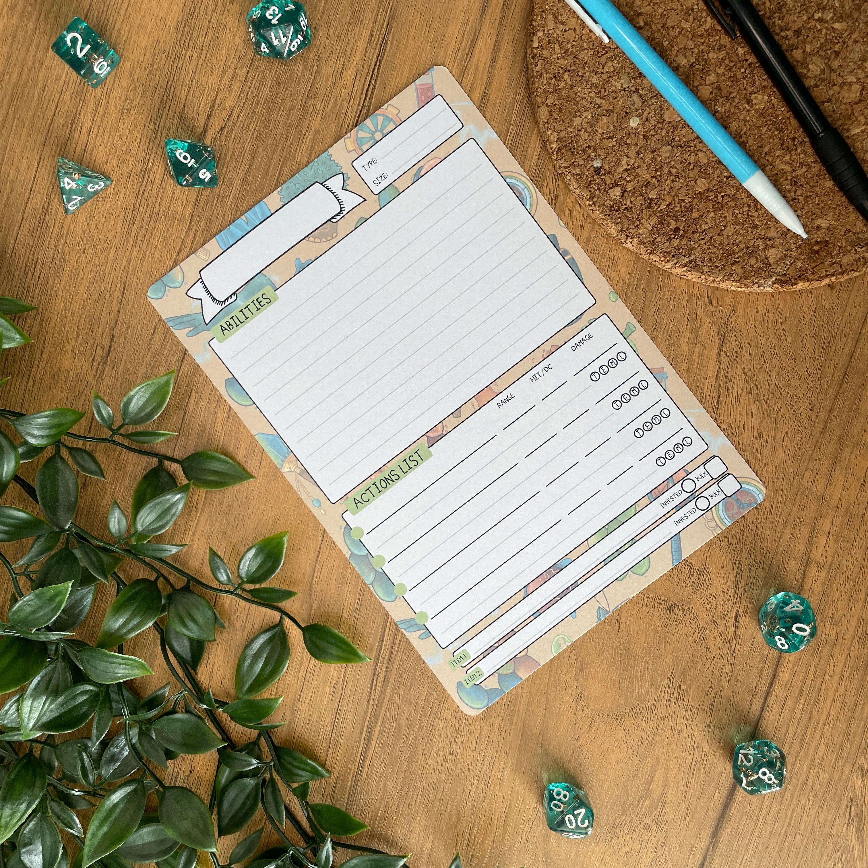 Sorcerer's Lineage A5 Pathfinder Skill Card set