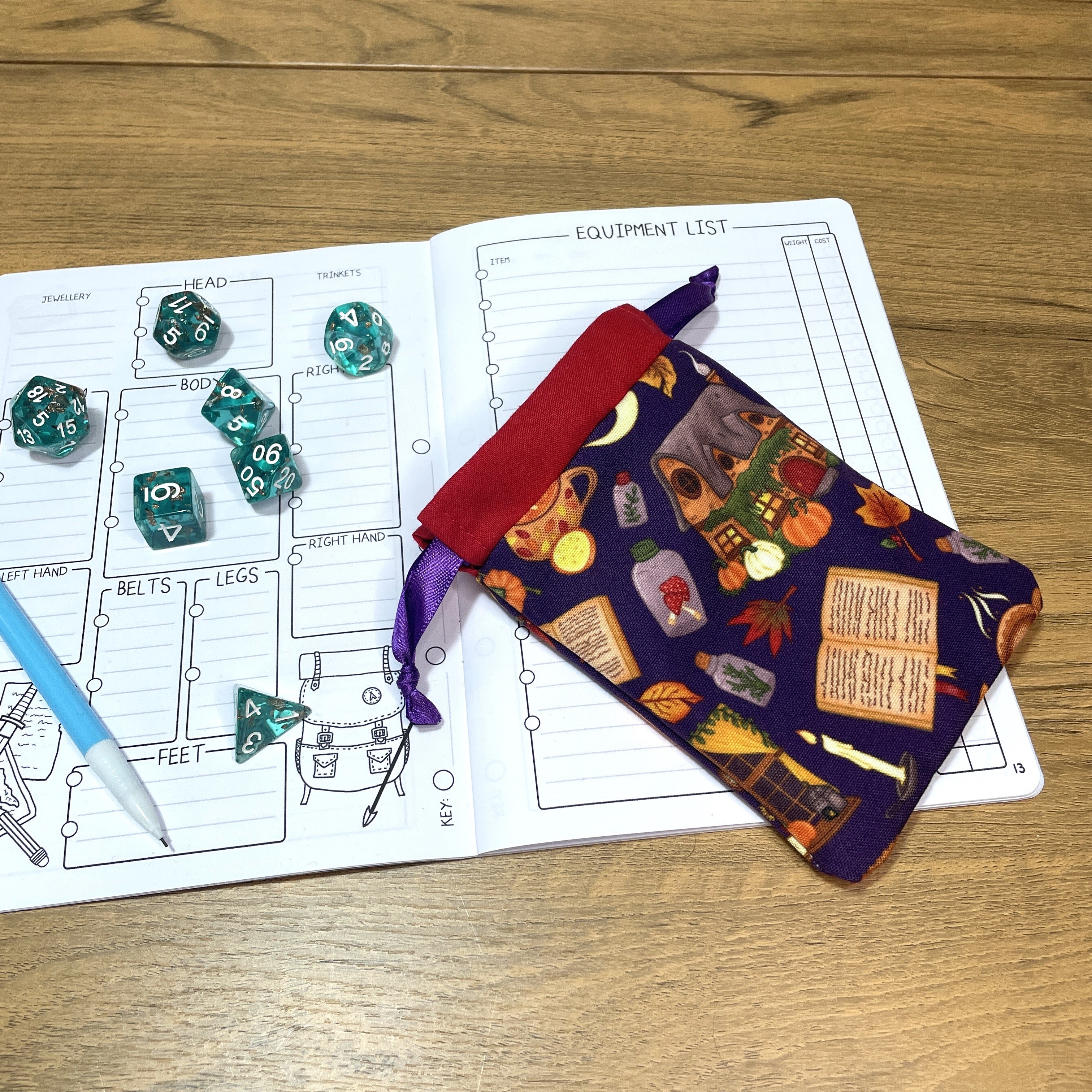 Autumn Cosiness Dice Bags