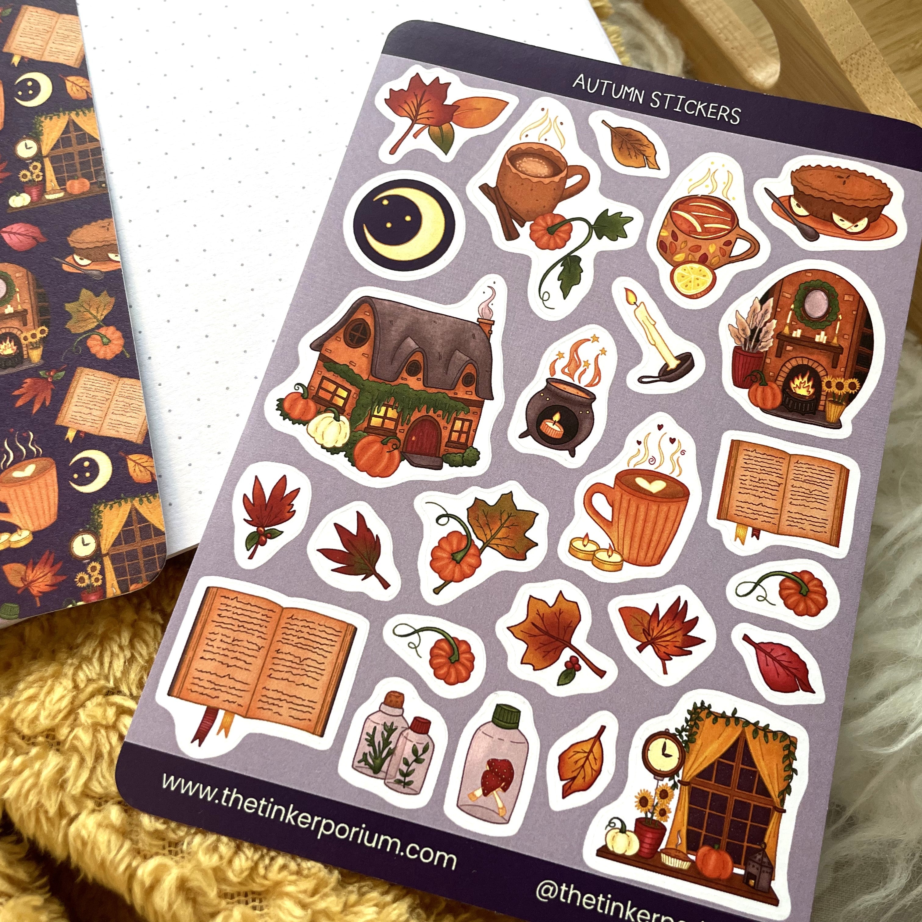 Autumn Cosiness A6 Sticker set