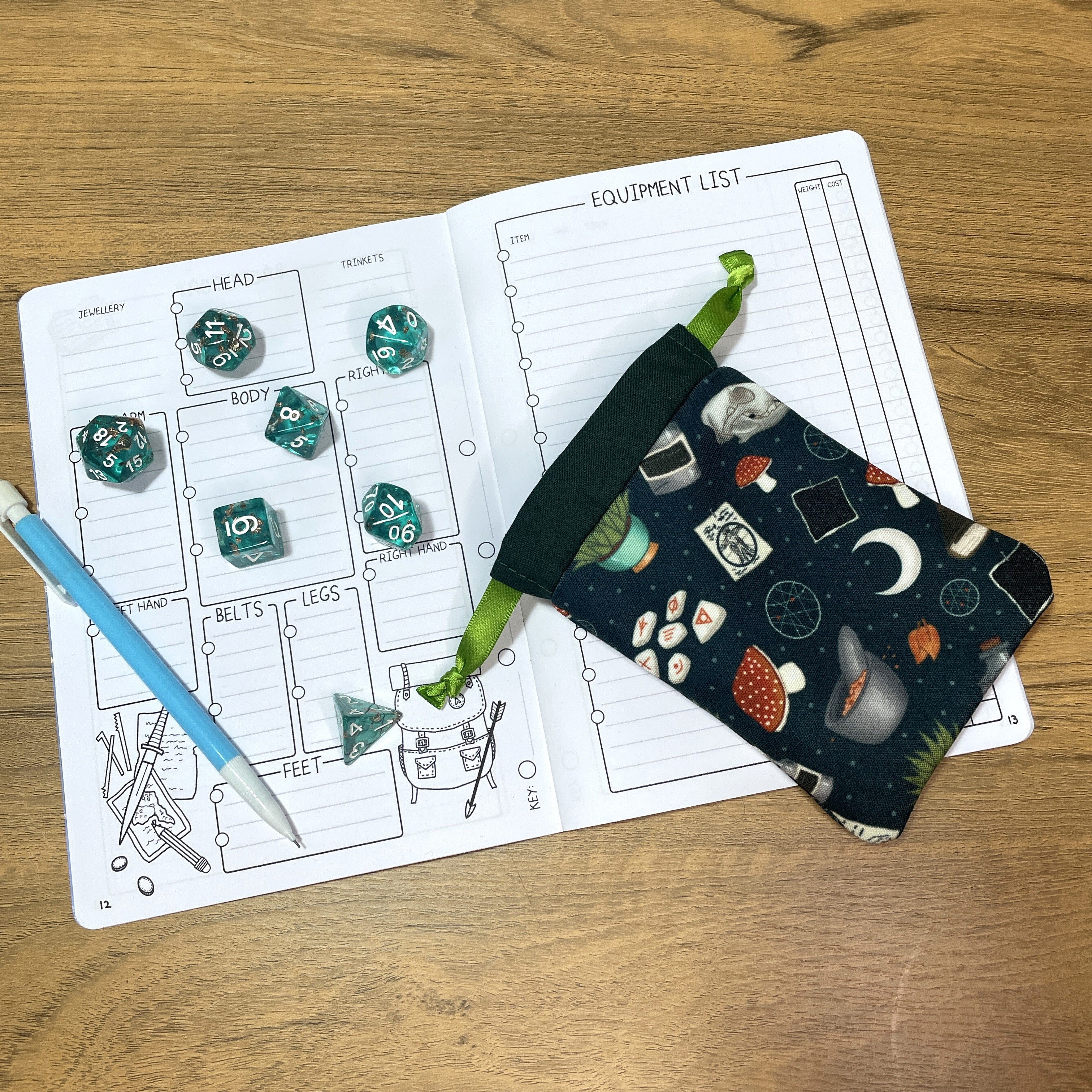 Druidic Nature Dice Bags