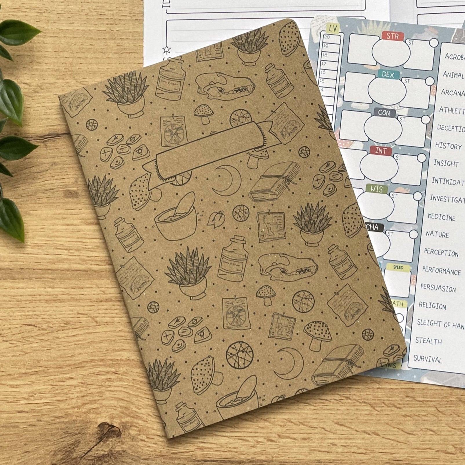 Druidic Nature A5 Character Book