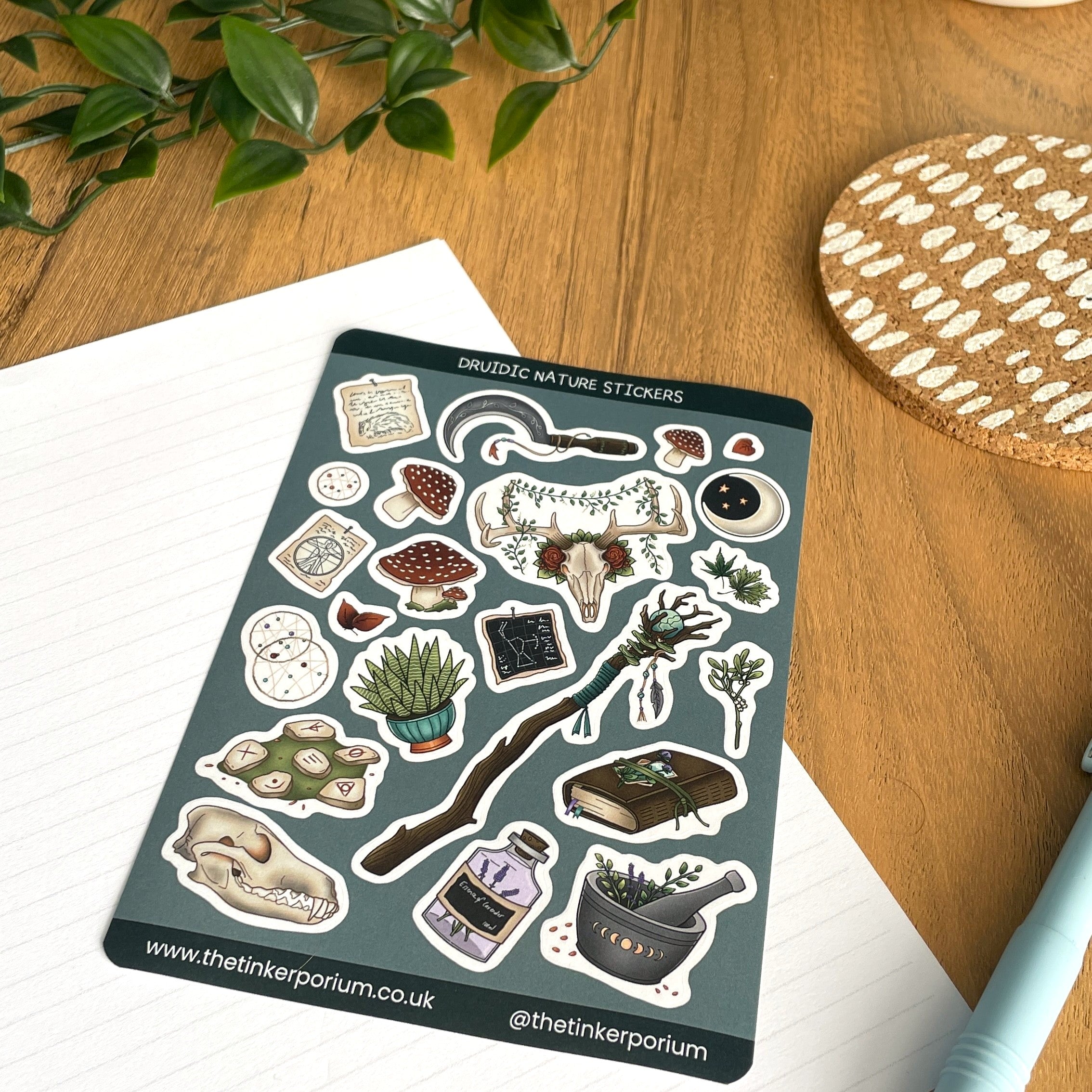 Druidic Nature A6 Sticker set