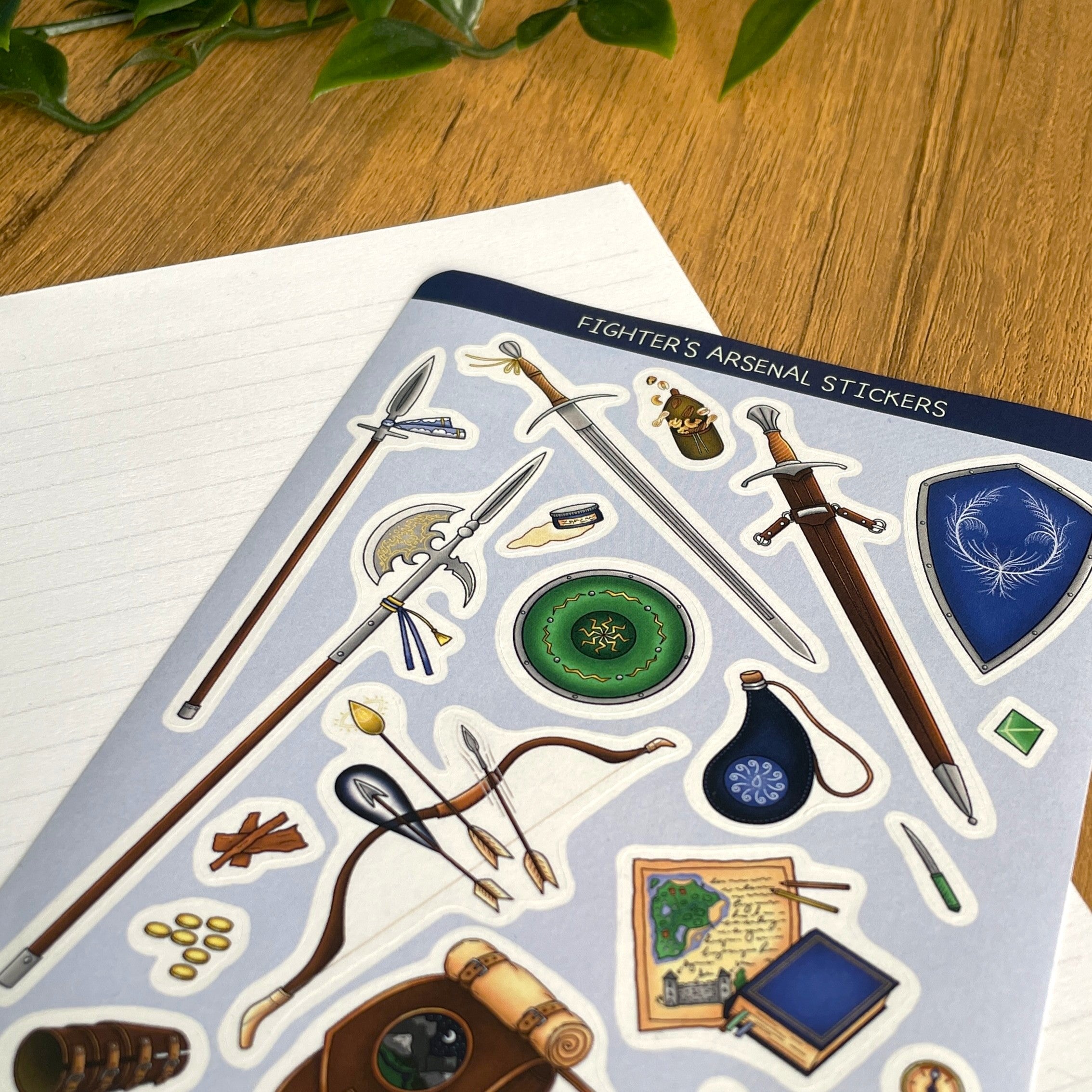 Fighter's Arsenal A6 Sticker set